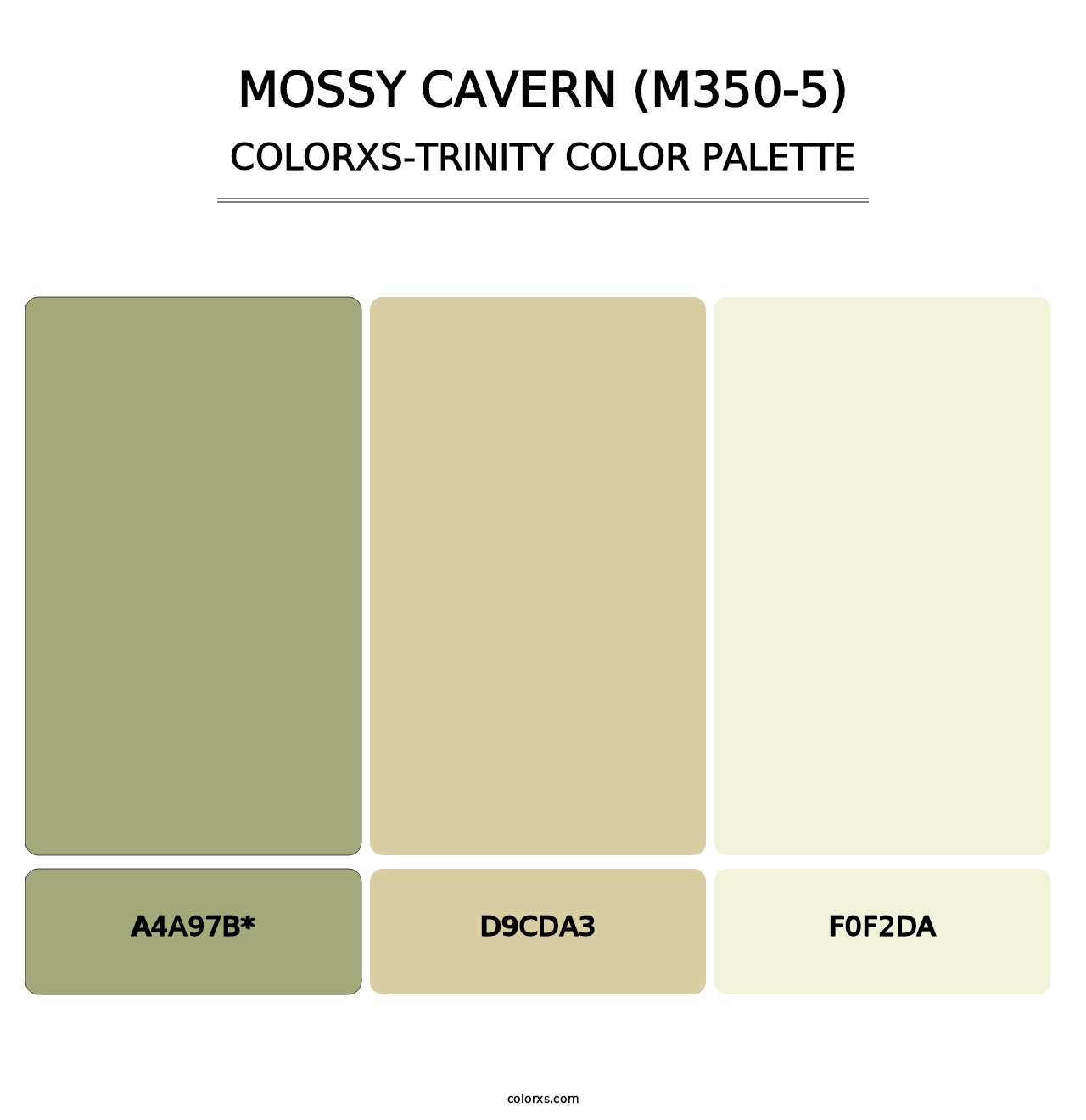 Mossy Cavern (M350-5) - Colorxs Trinity Palette