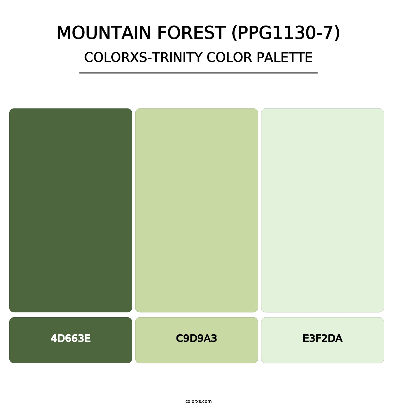 Mountain Forest (PPG1130-7) - Colorxs Trinity Palette
