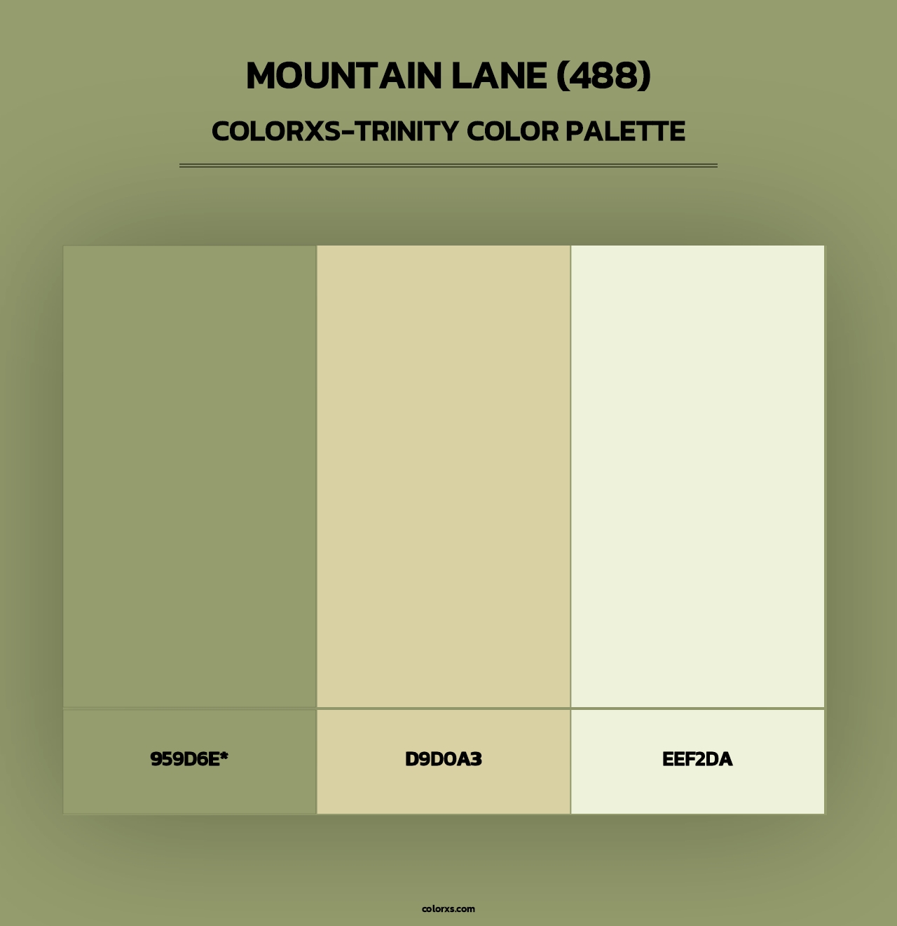 Mountain Lane (488) - Colorxs Trinity Palette