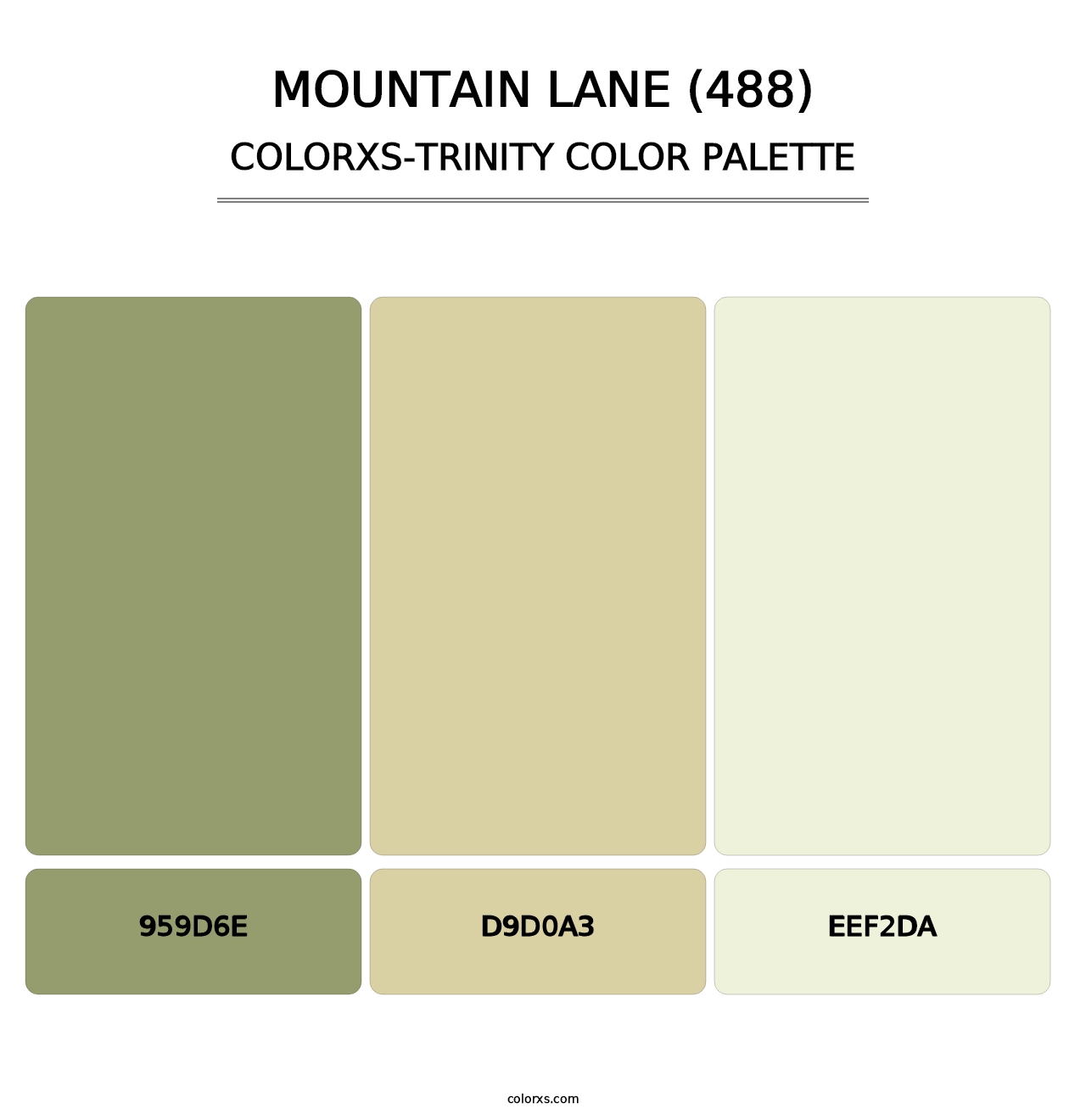 Mountain Lane (488) - Colorxs Trinity Palette