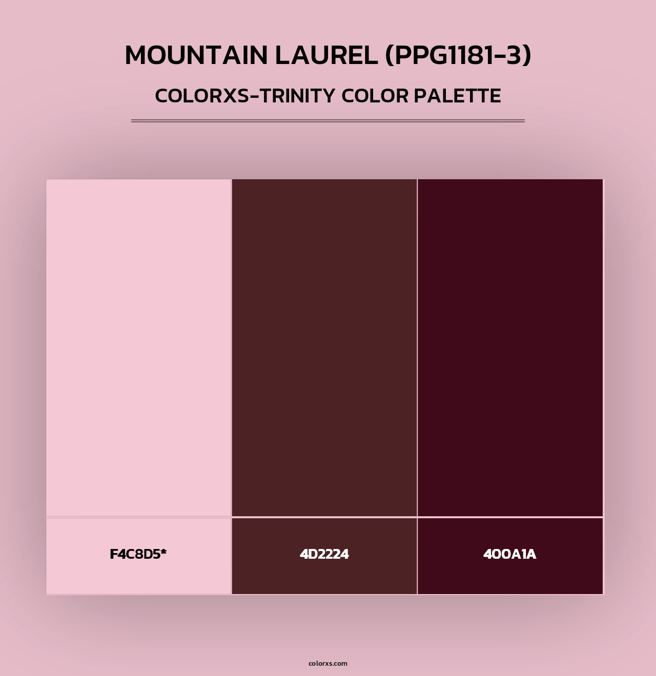 Mountain Laurel (PPG1181-3) - Colorxs Trinity Palette