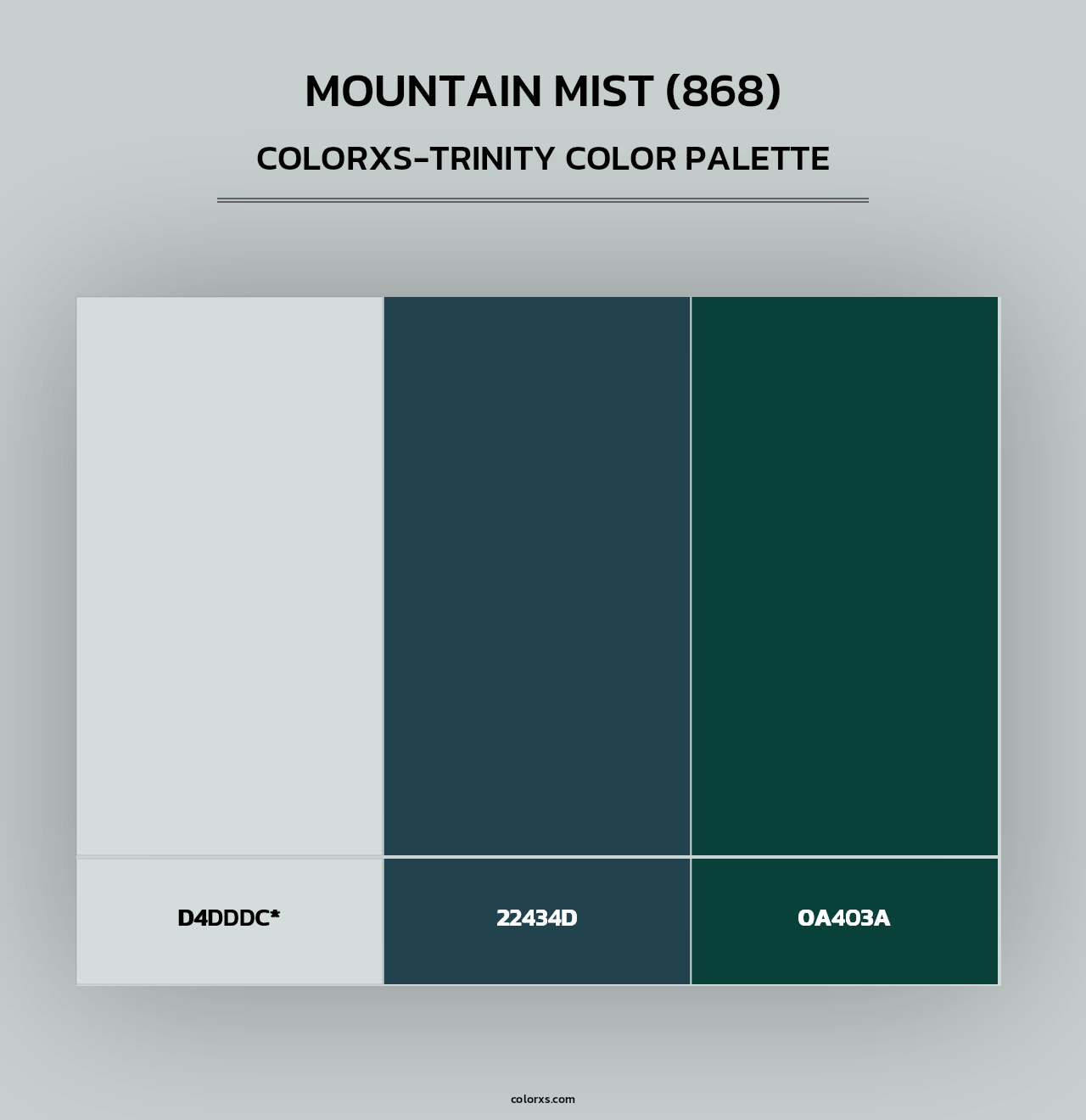 Mountain Mist (868) - Colorxs Trinity Palette