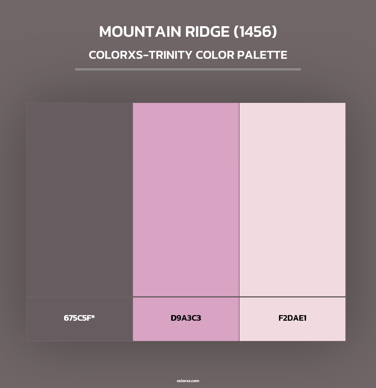 Mountain Ridge (1456) - Colorxs Trinity Palette