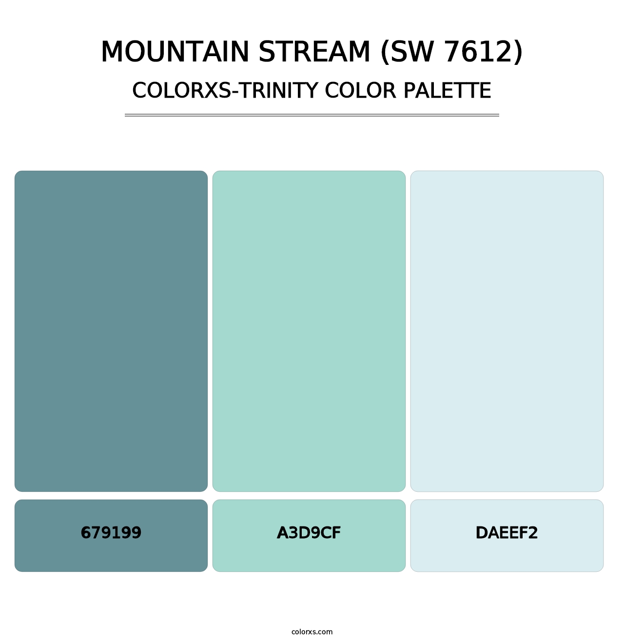 Mountain Stream (SW 7612) - Colorxs Trinity Palette