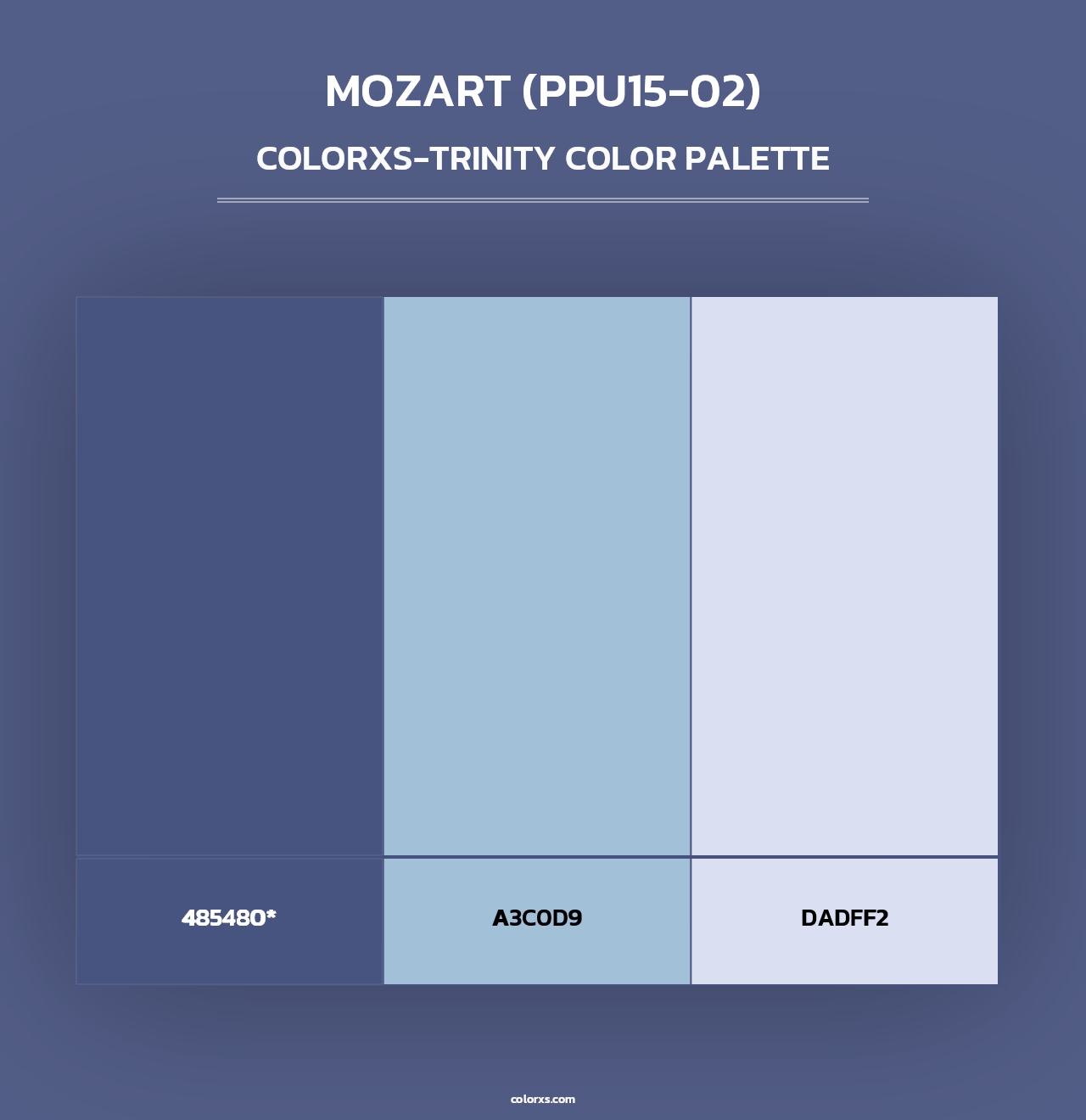 Mozart (PPU15-02) - Colorxs Trinity Palette