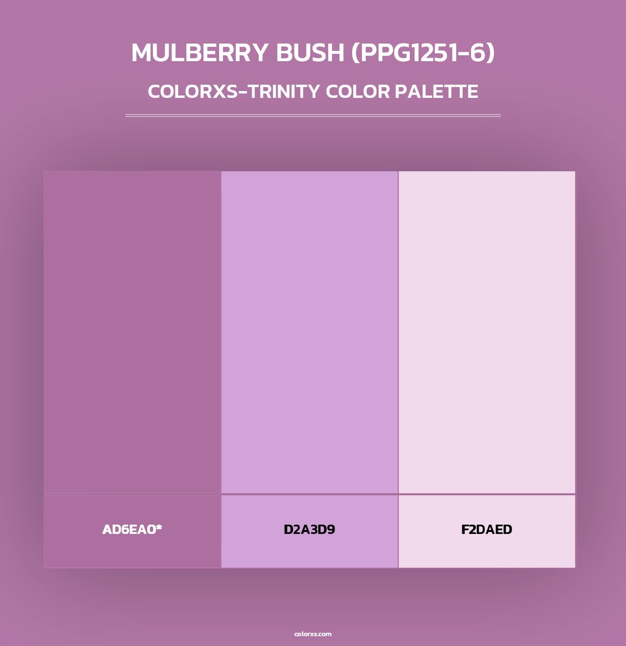Mulberry Bush (PPG1251-6) - Colorxs Trinity Palette