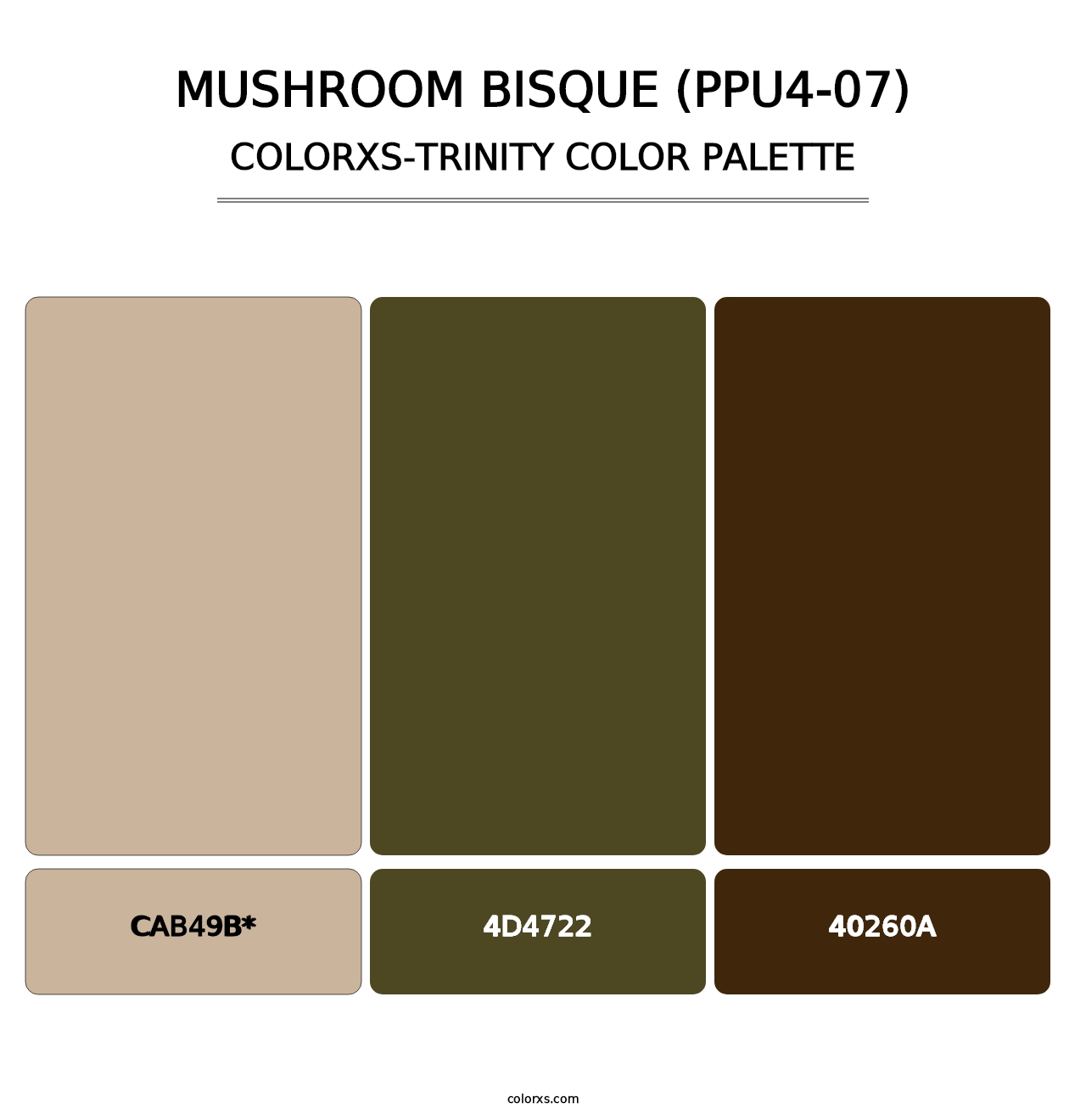 Mushroom Bisque (PPU4-07) - Colorxs Trinity Palette