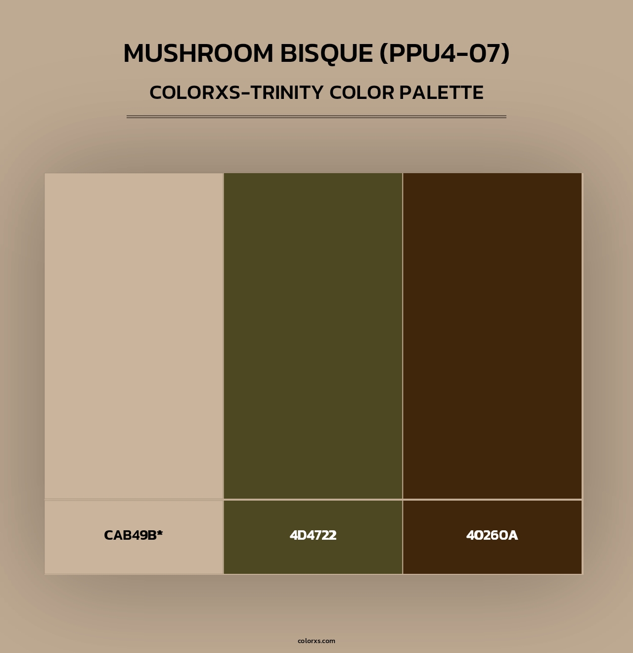 Mushroom Bisque (PPU4-07) - Colorxs Trinity Palette