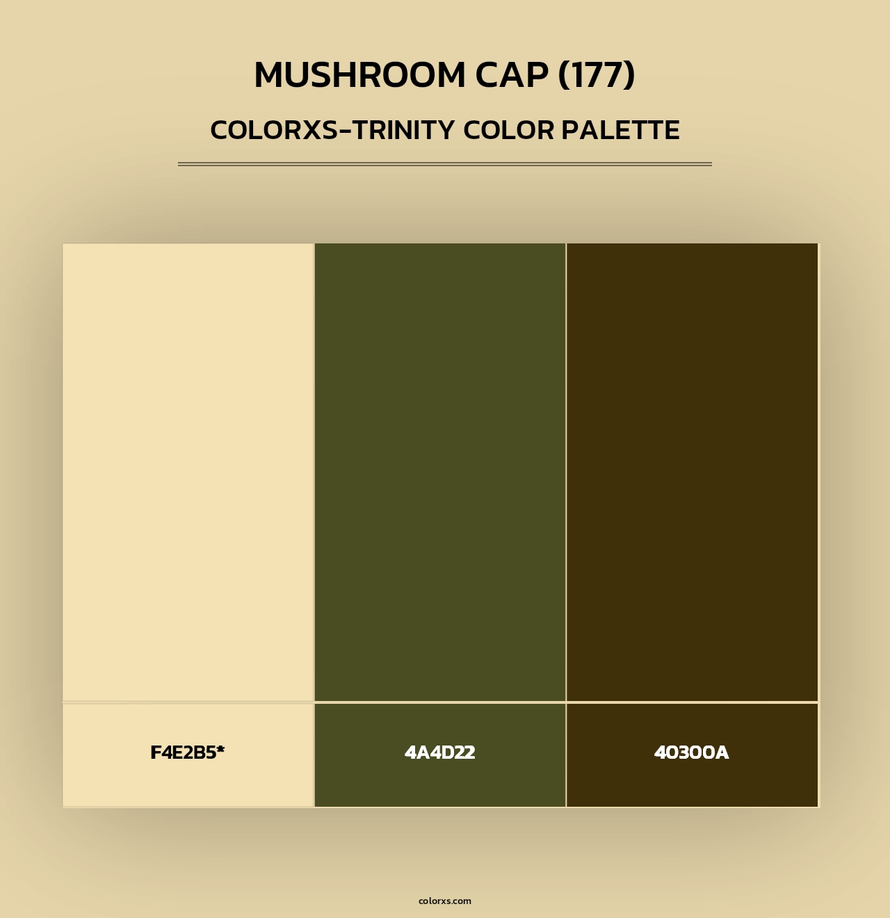 Mushroom Cap (177) - Colorxs Trinity Palette