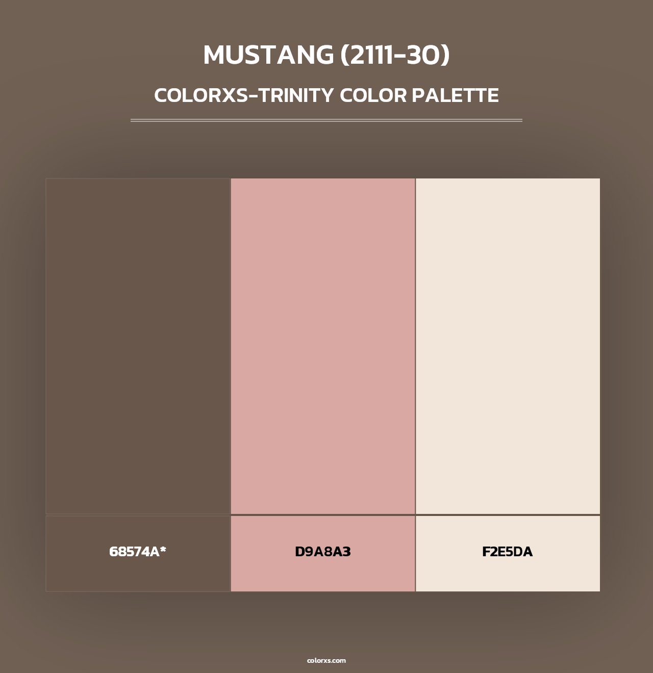 Mustang (2111-30) - Colorxs Trinity Palette