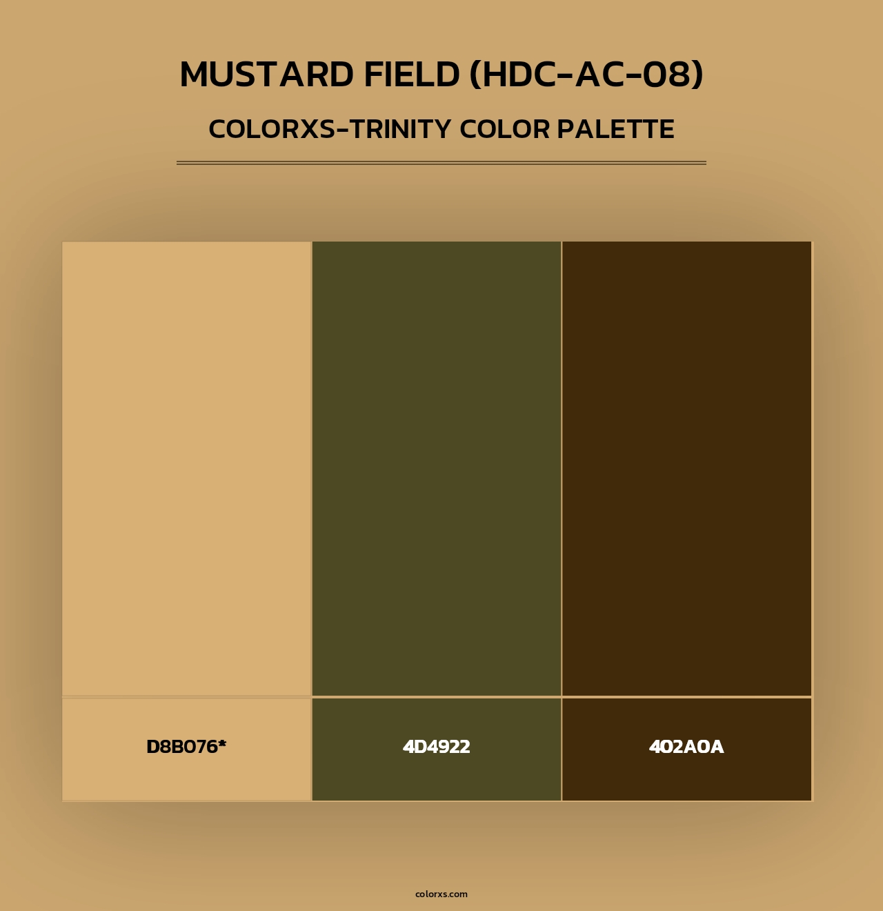 Mustard Field (HDC-AC-08) - Colorxs Trinity Palette