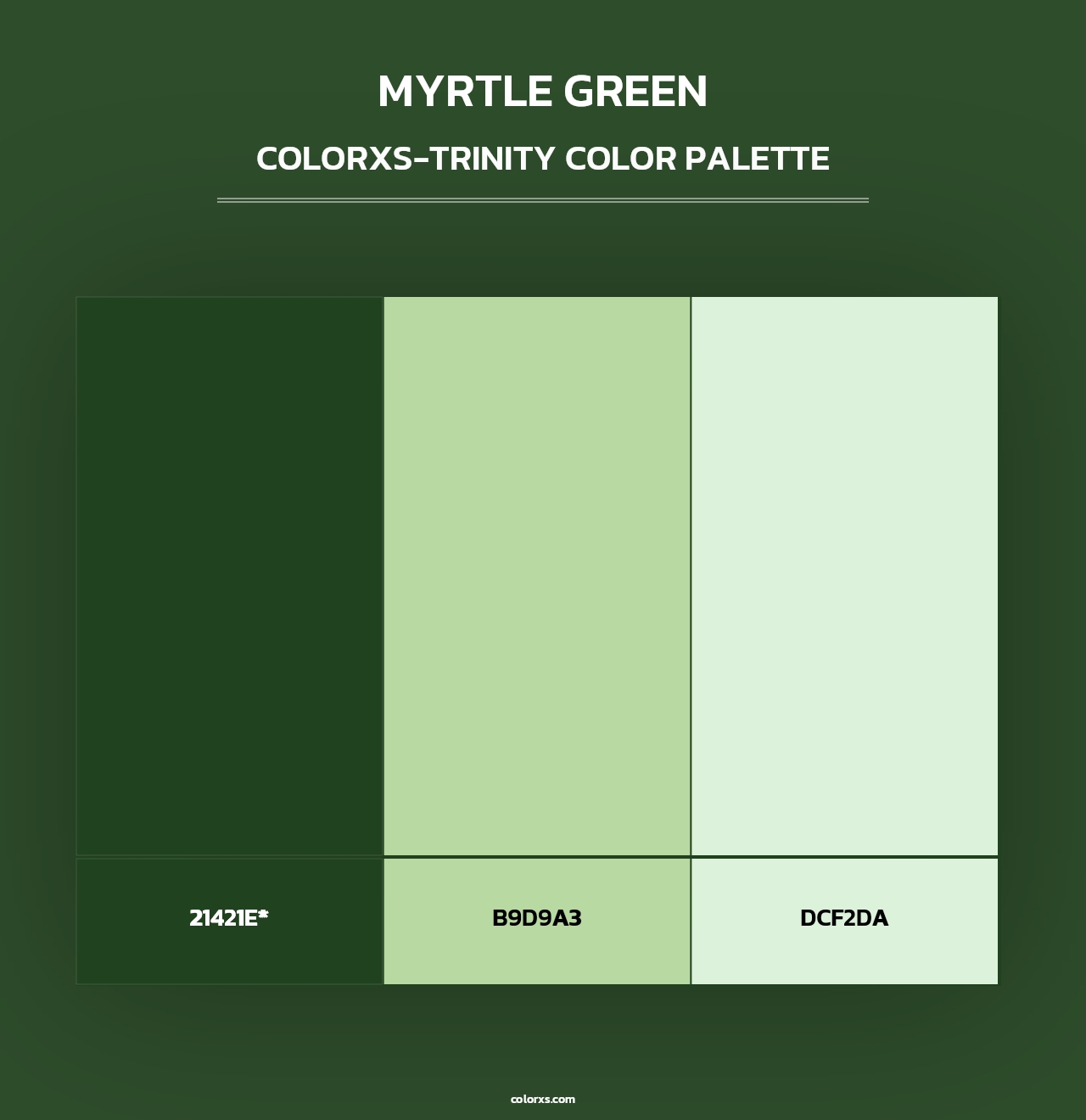 Myrtle Green - Colorxs Trinity Palette