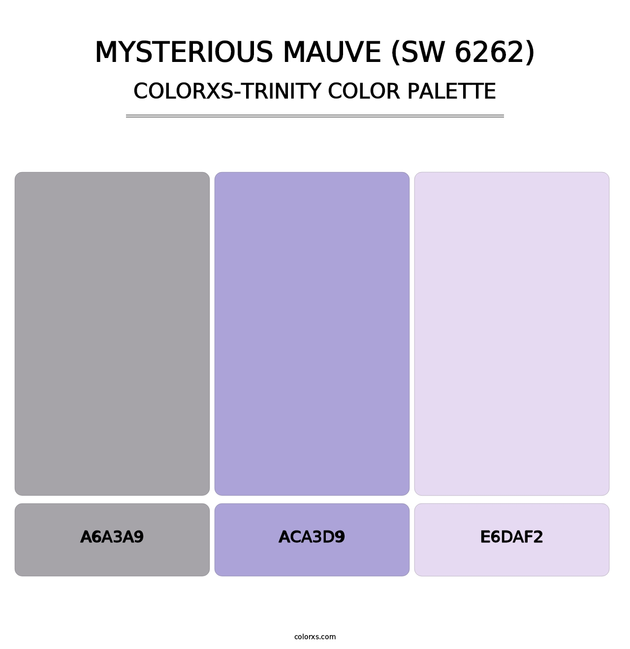 Mysterious Mauve (SW 6262) - Colorxs Trinity Palette