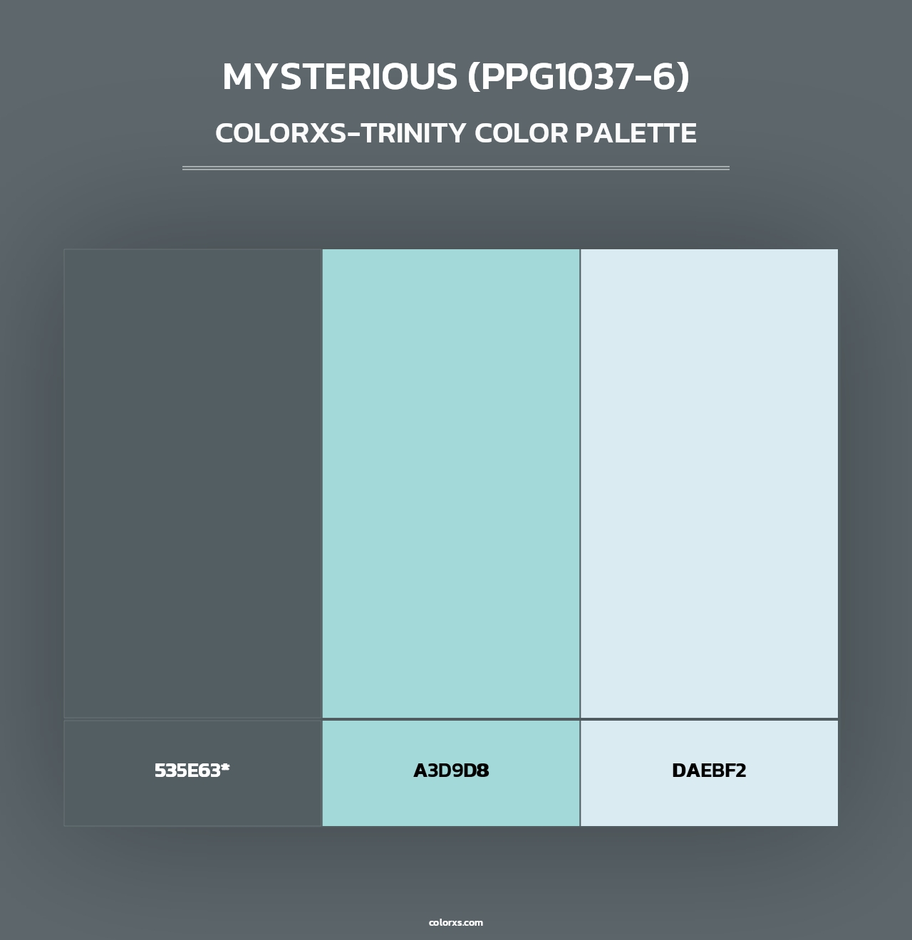 Mysterious (PPG1037-6) - Colorxs Trinity Palette