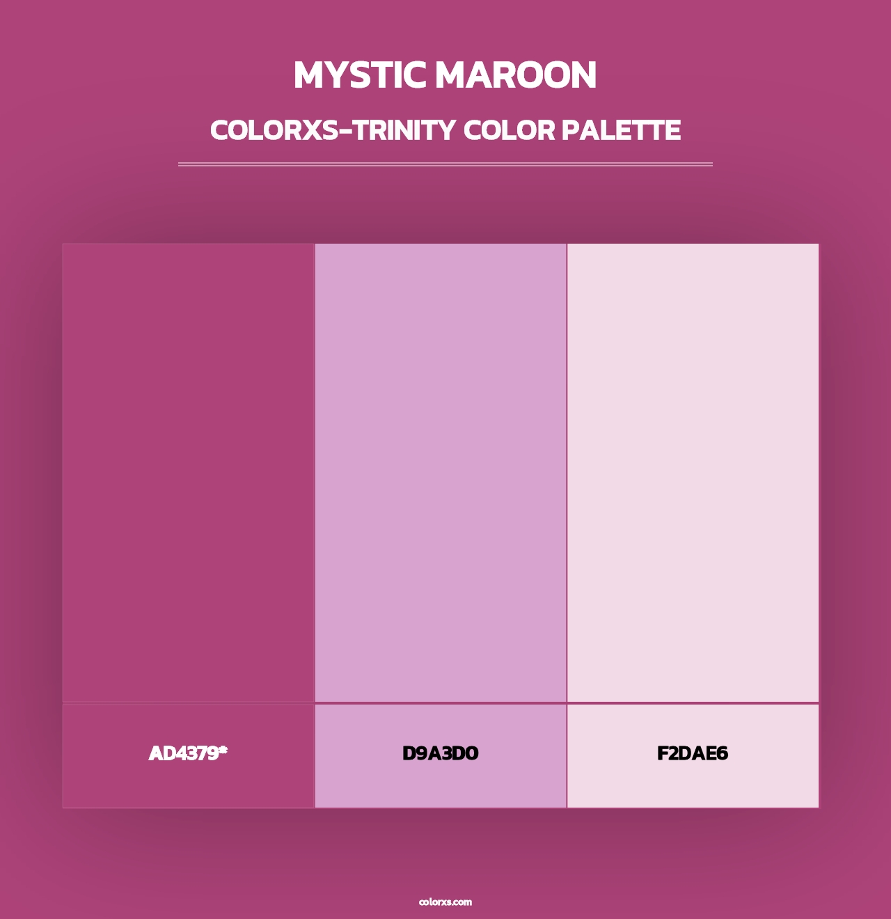 Mystic Maroon - Colorxs Trinity Palette