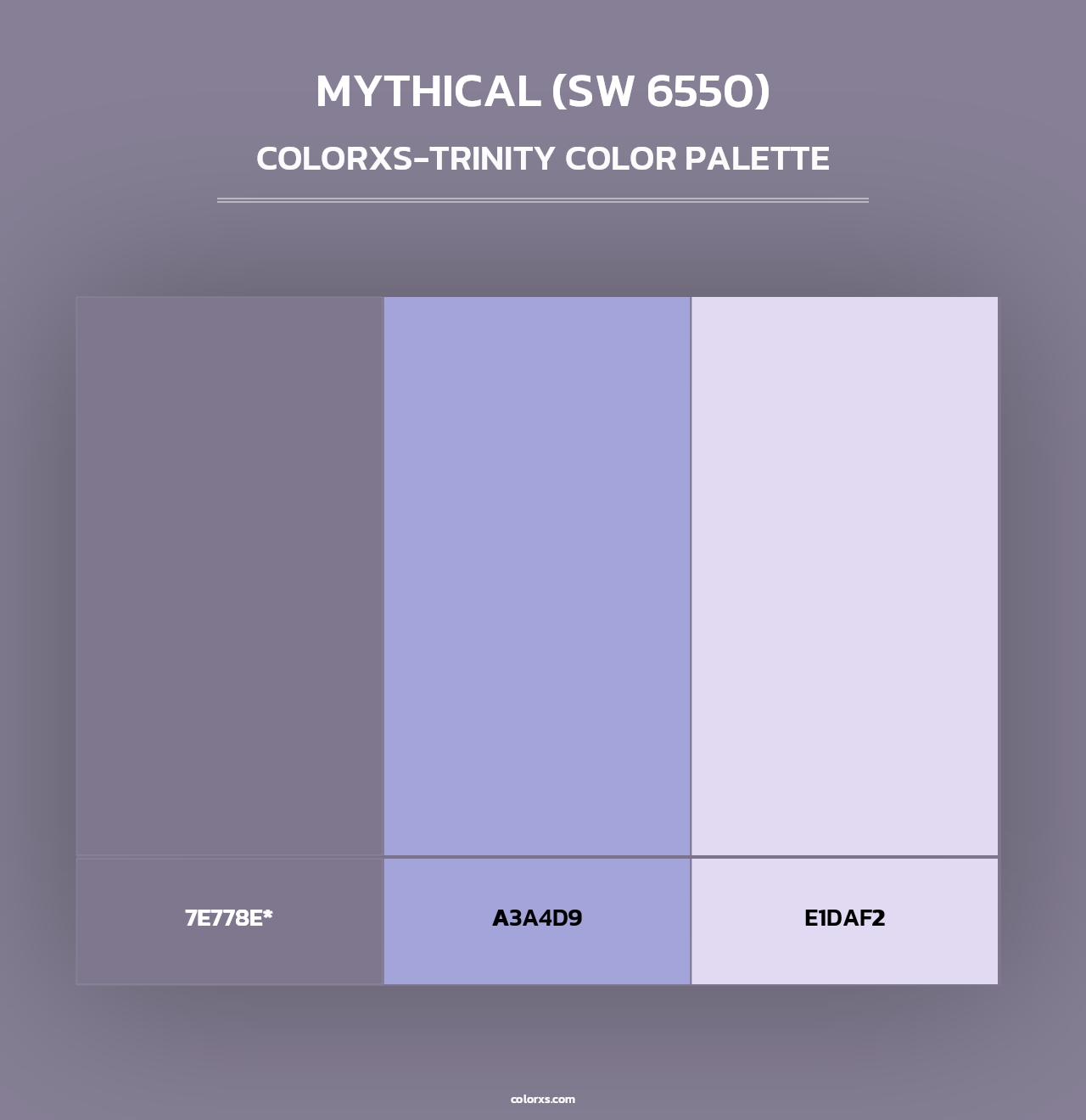 Mythical (SW 6550) - Colorxs Trinity Palette