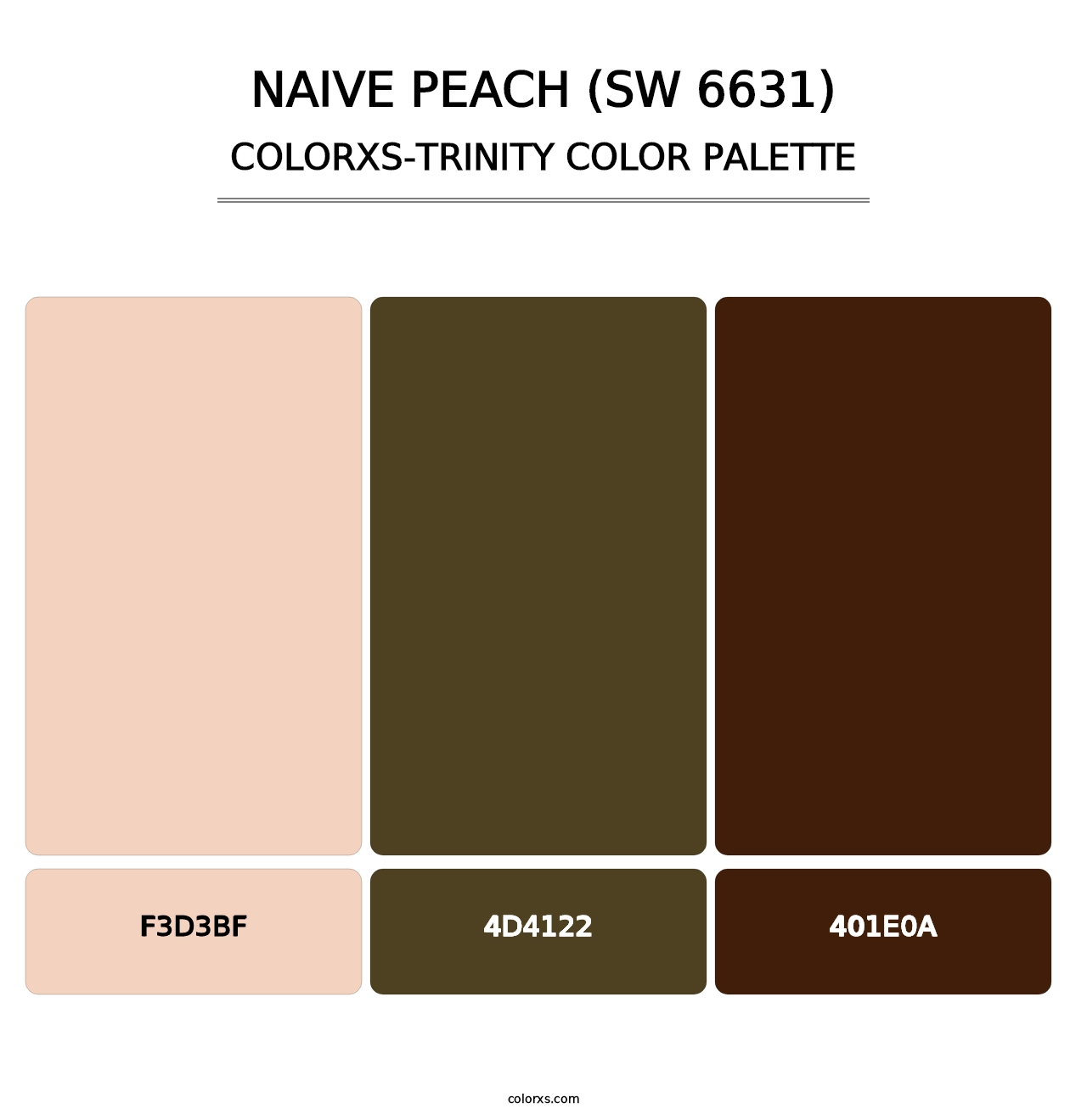 Naive Peach (SW 6631) - Colorxs Trinity Palette