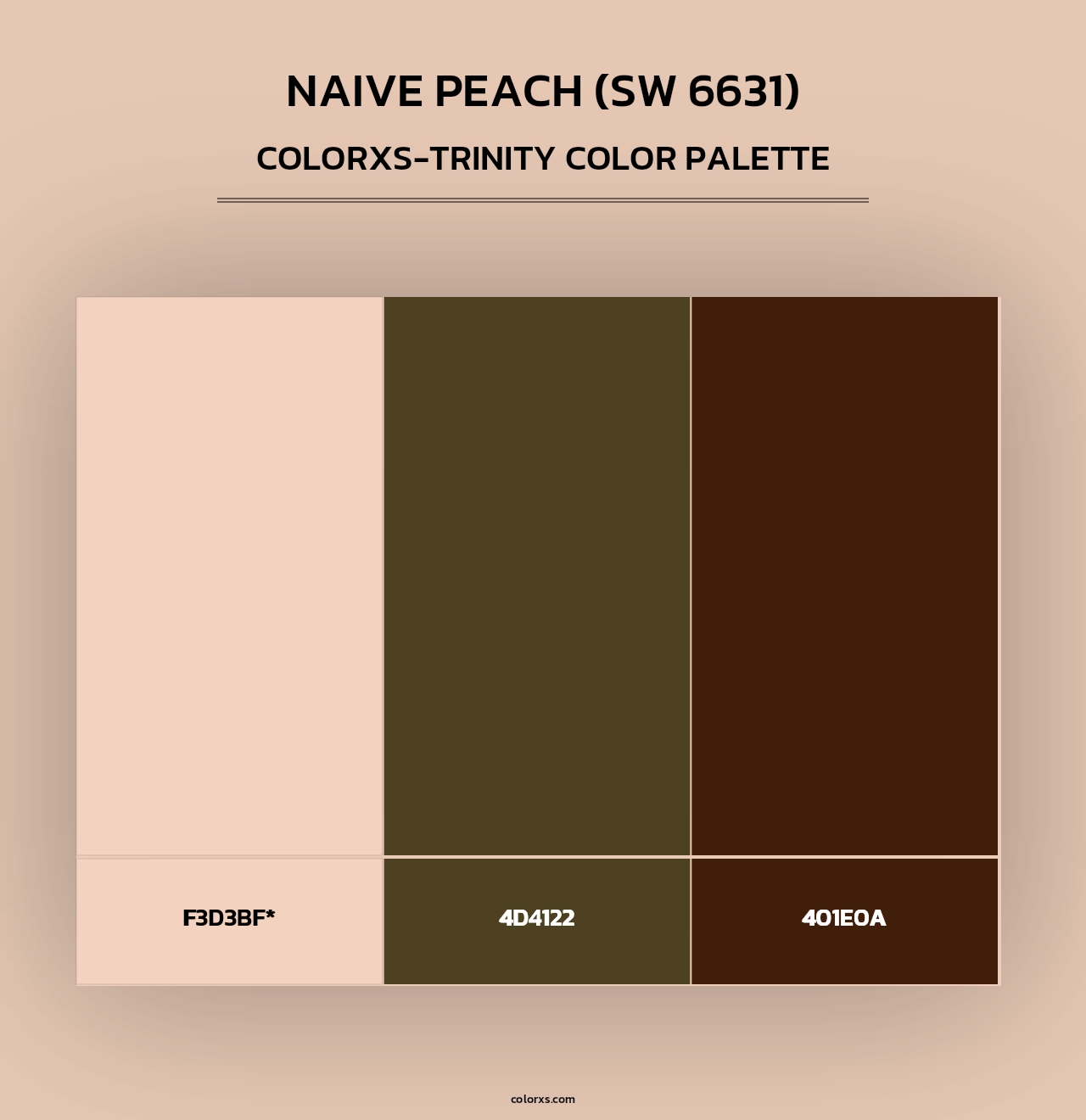 Naive Peach (SW 6631) - Colorxs Trinity Palette