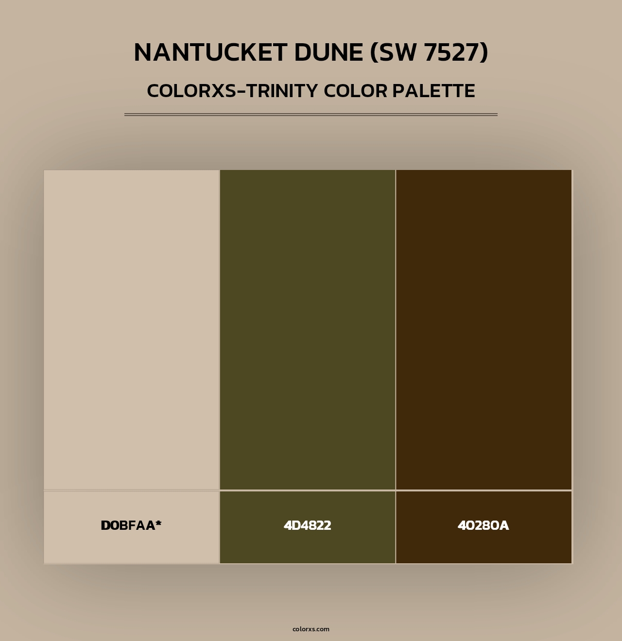 Nantucket Dune (SW 7527) - Colorxs Trinity Palette
