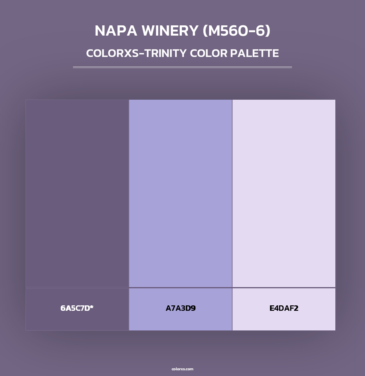 Napa Winery (M560-6) - Colorxs Trinity Palette