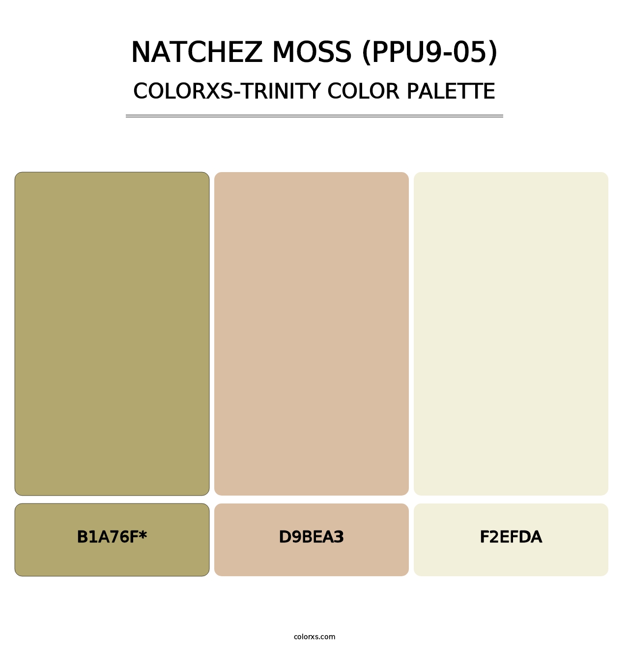 Natchez Moss (PPU9-05) - Colorxs Trinity Palette