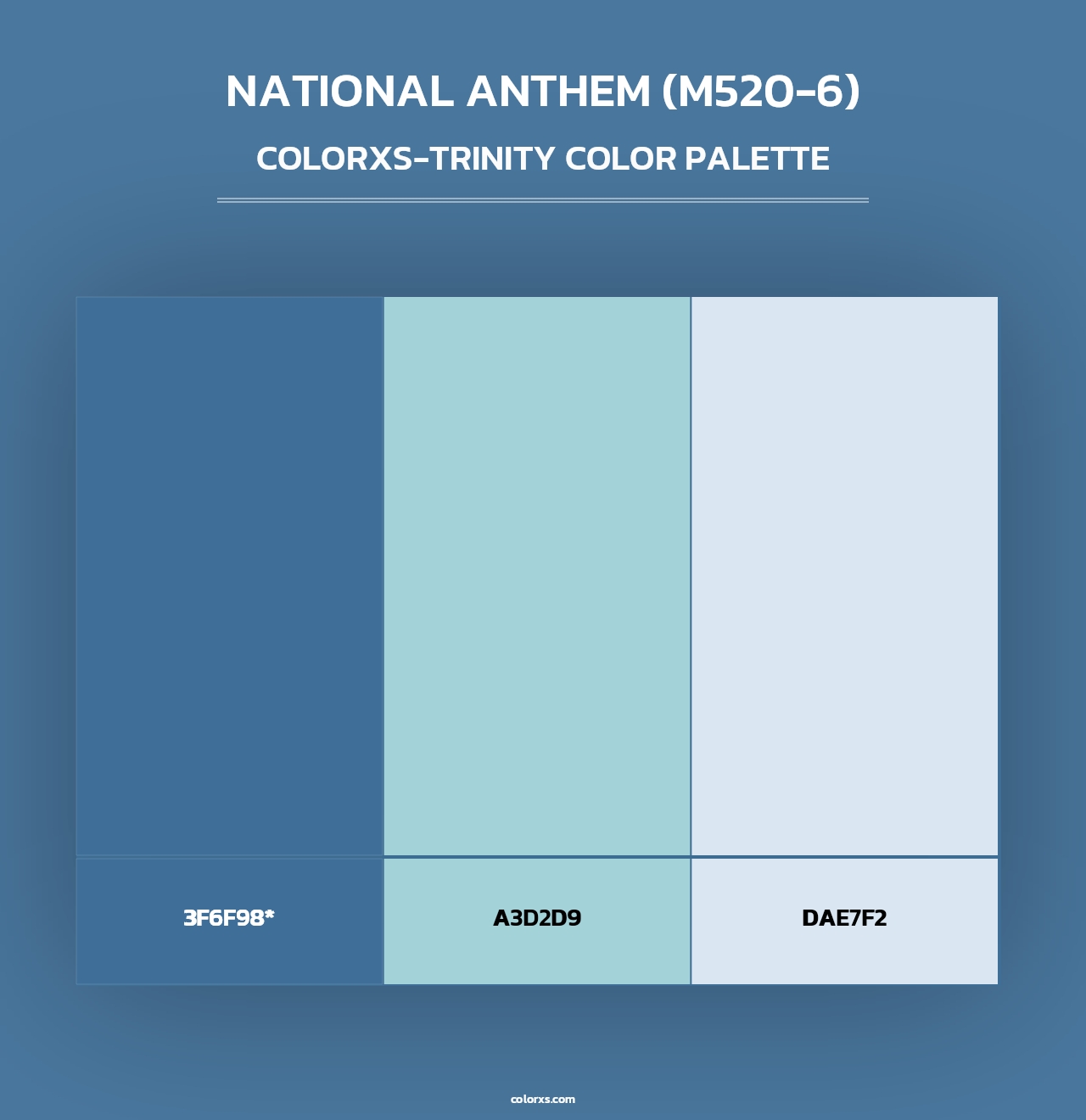 National Anthem (M520-6) - Colorxs Trinity Palette