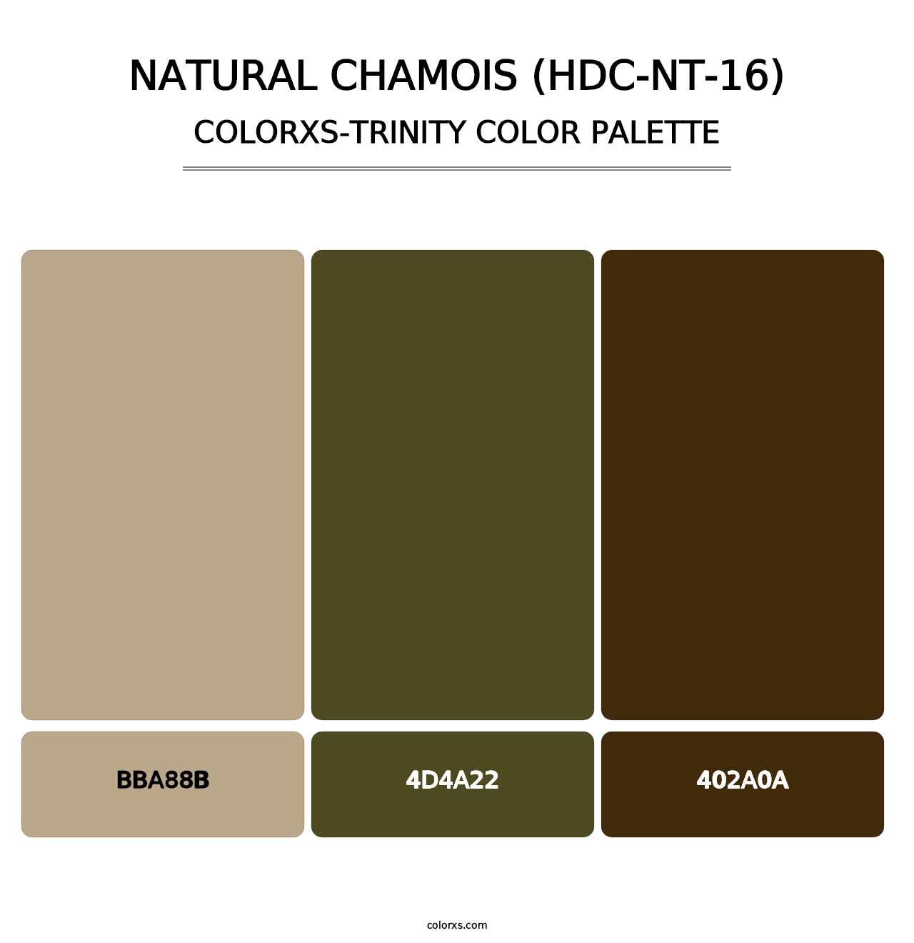 Natural Chamois (HDC-NT-16) - Colorxs Trinity Palette