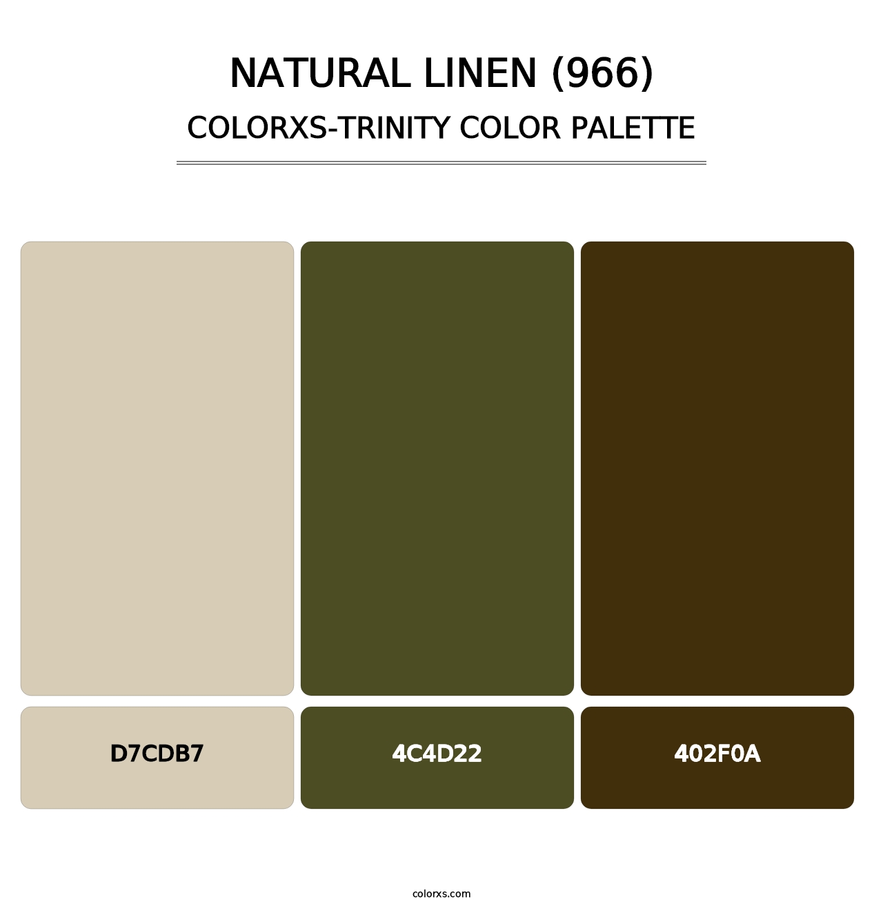 Natural Linen (966) - Colorxs Trinity Palette