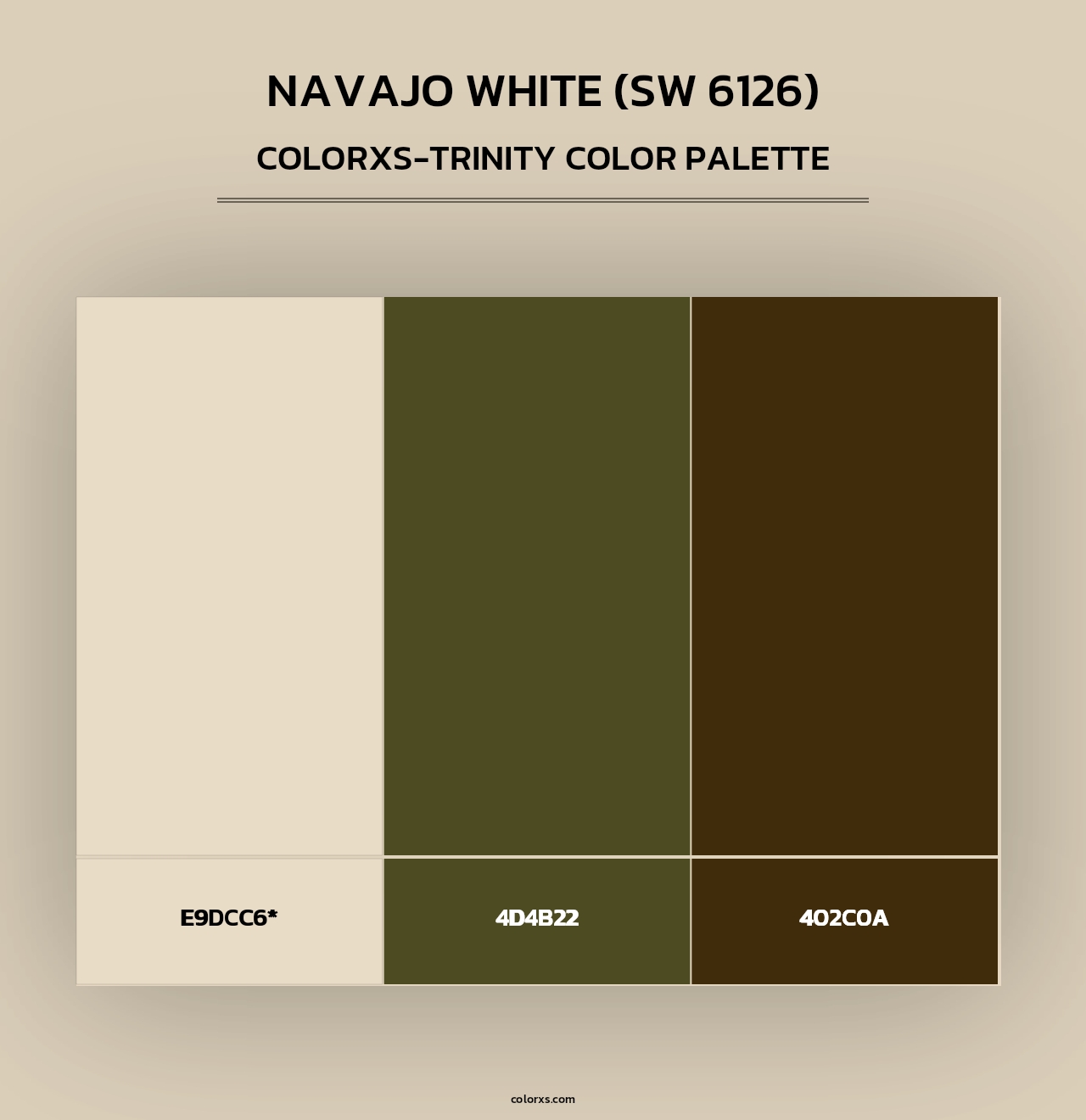 Navajo White (SW 6126) - Colorxs Trinity Palette