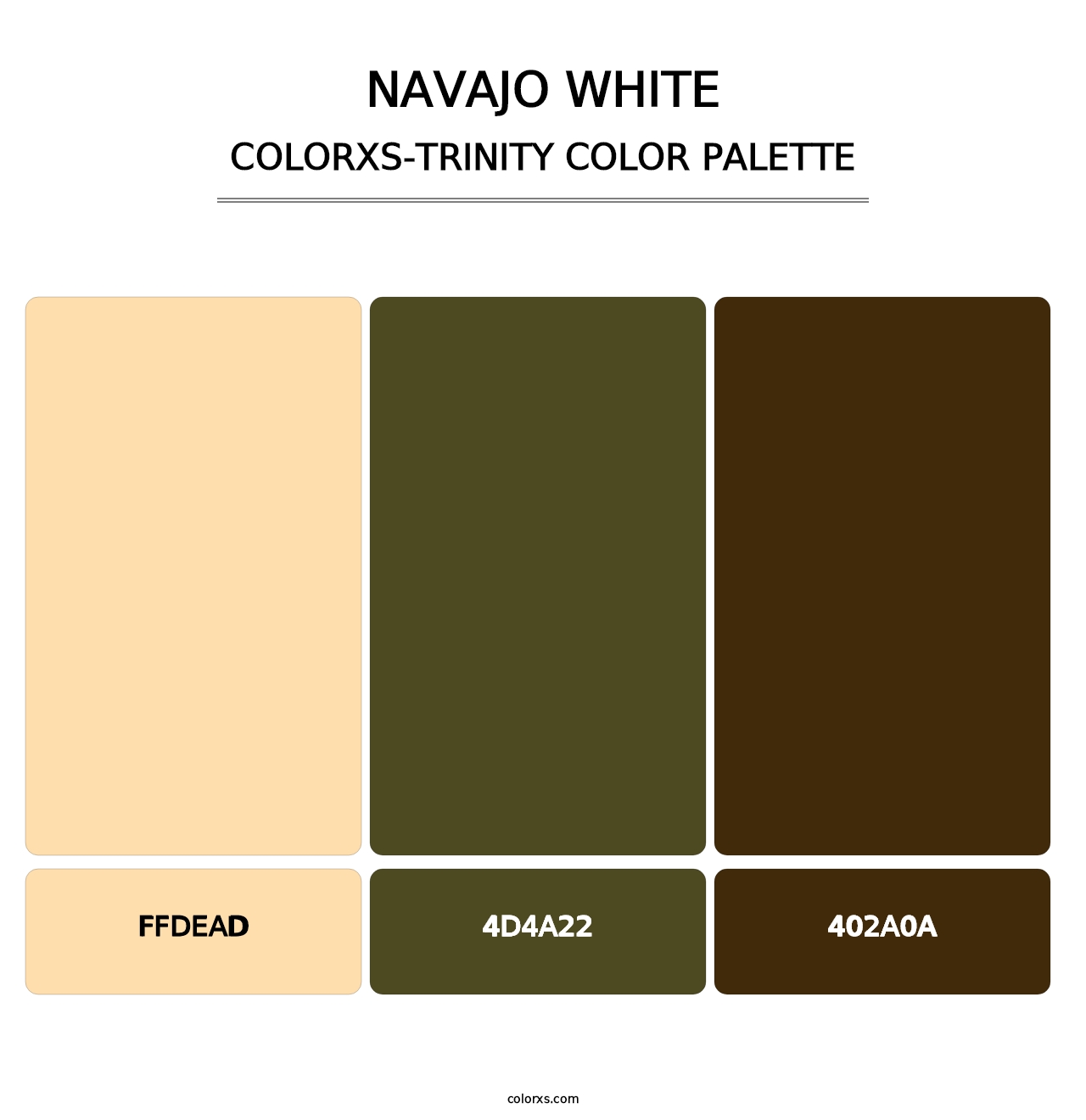 Navajo White - Colorxs Trinity Palette