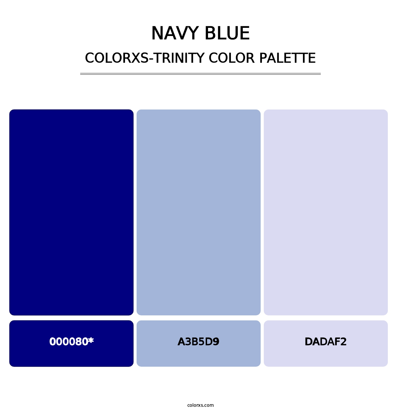 Navy Blue - Colorxs Trinity Palette