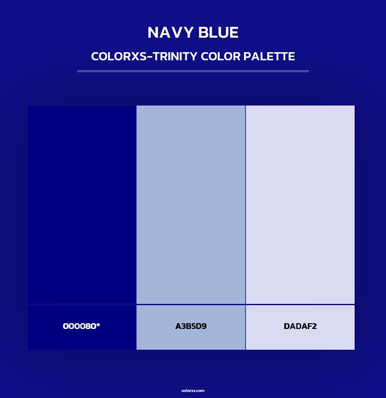 Navy Blue - Colorxs Trinity Palette