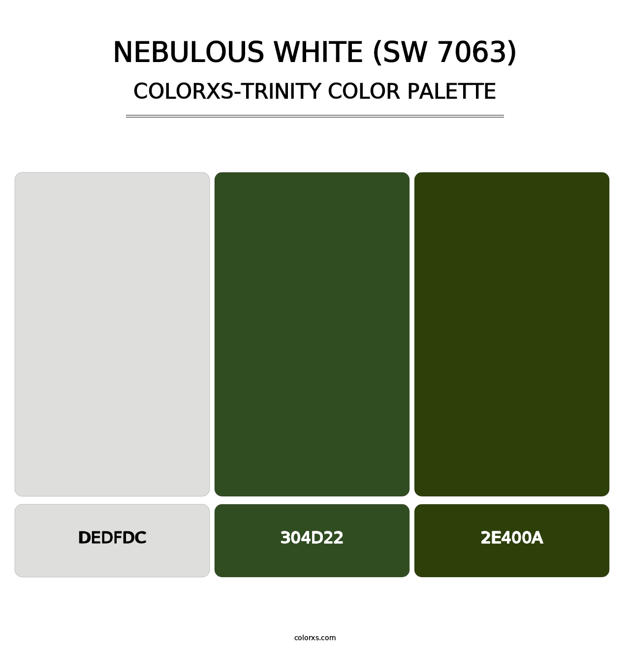Nebulous White (SW 7063) - Colorxs Trinity Palette