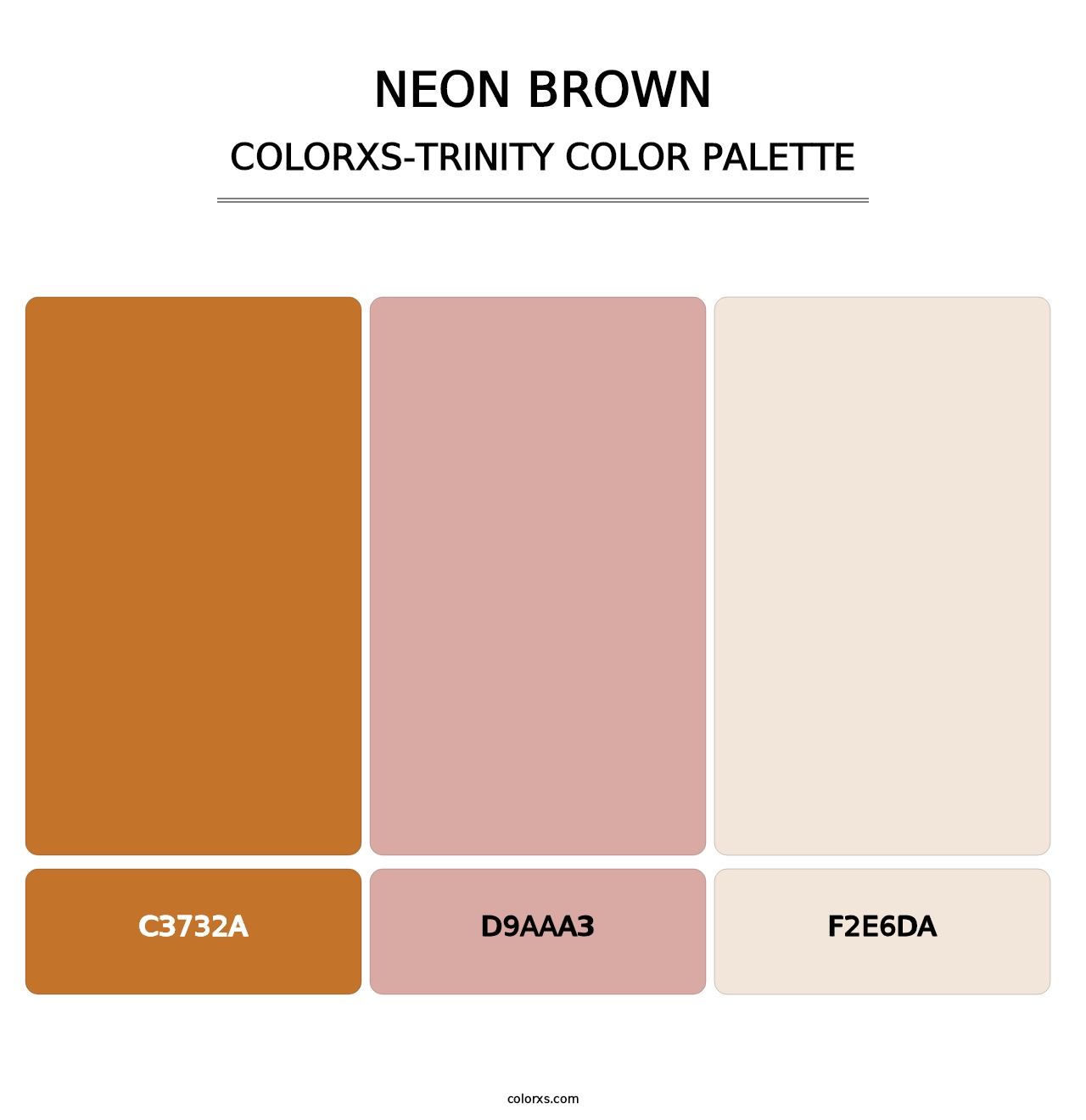 Neon Brown - Colorxs Trinity Palette