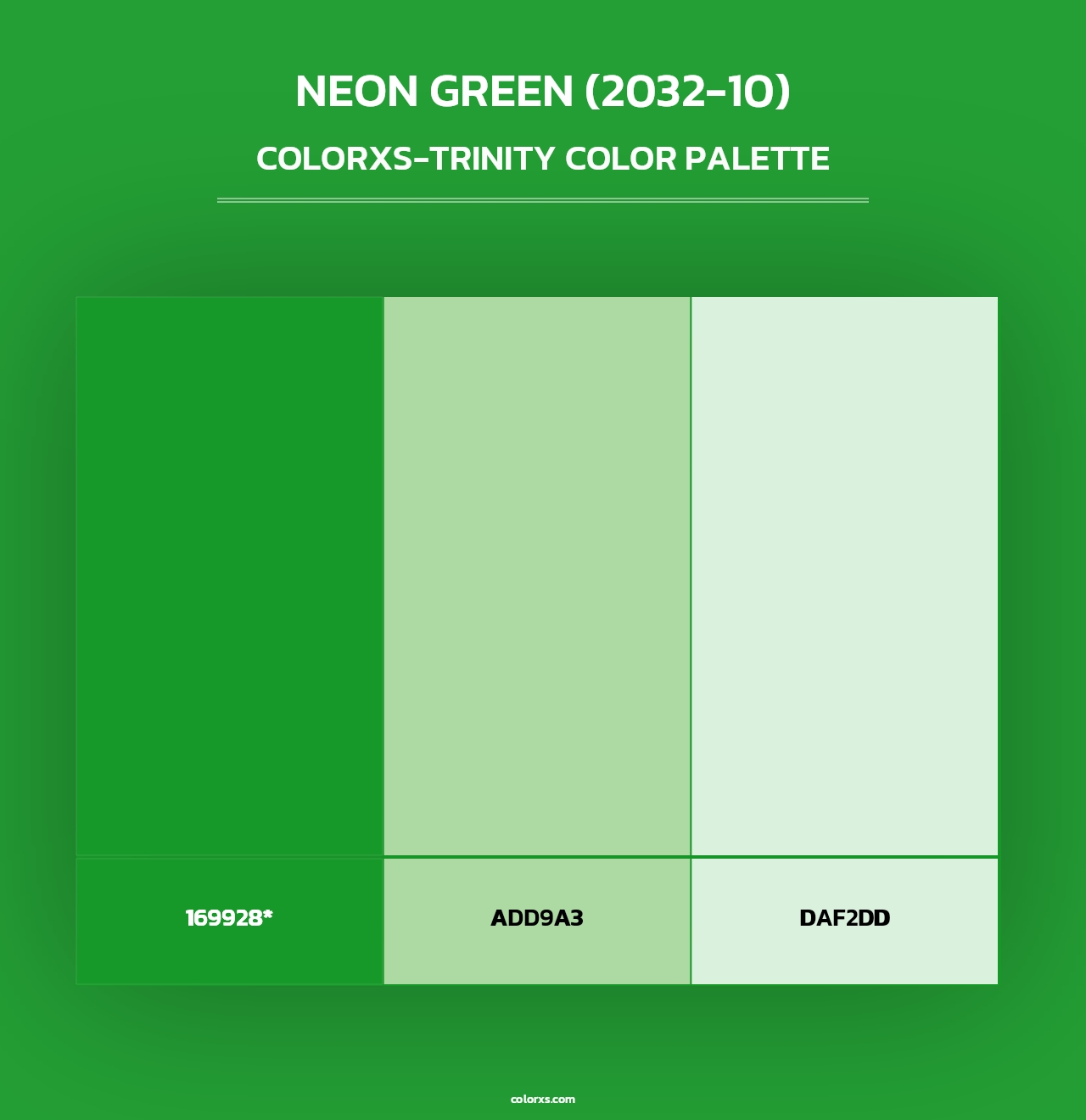 Neon Green (2032-10) - Colorxs Trinity Palette