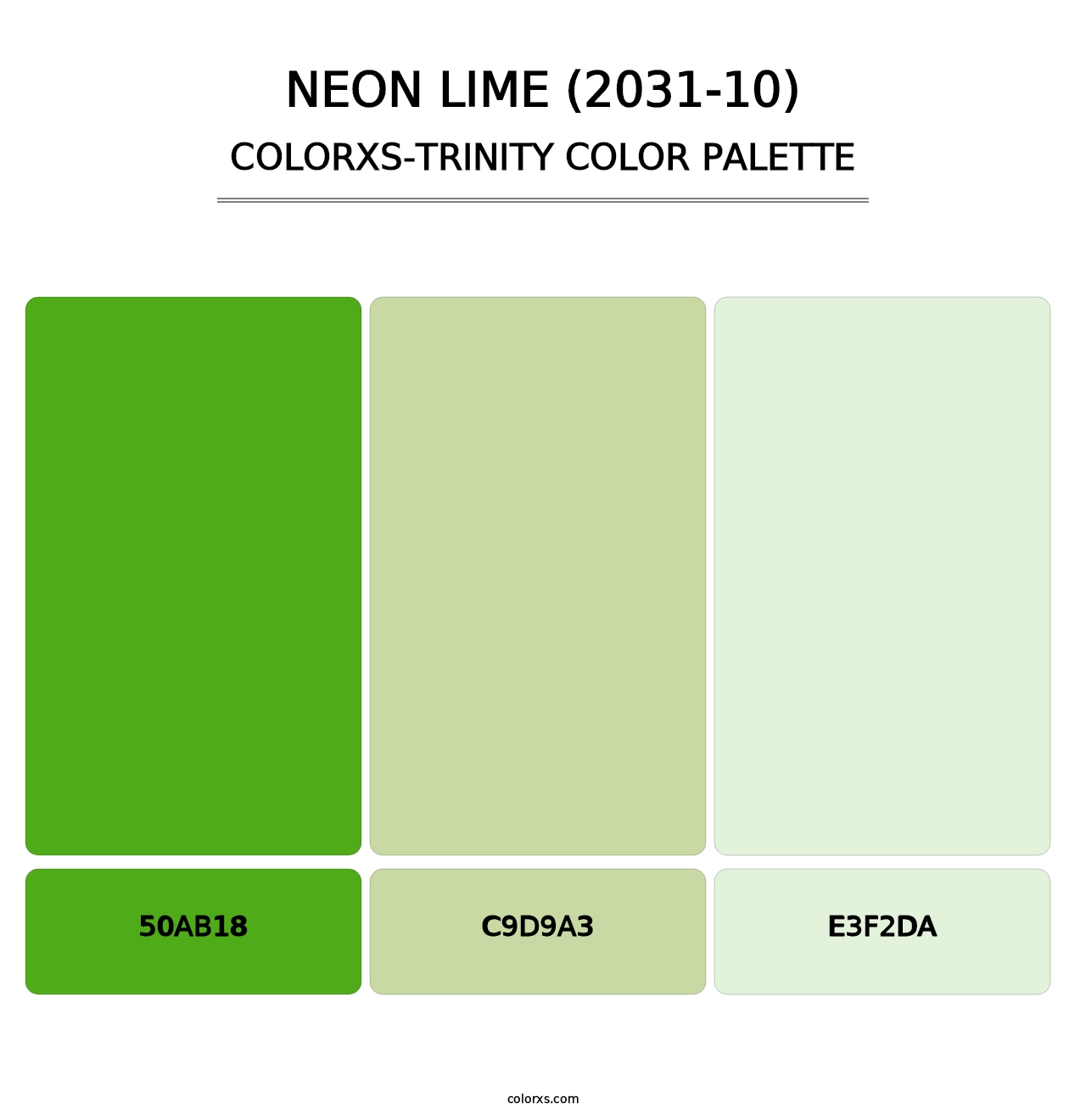 Neon Lime (2031-10) - Colorxs Trinity Palette