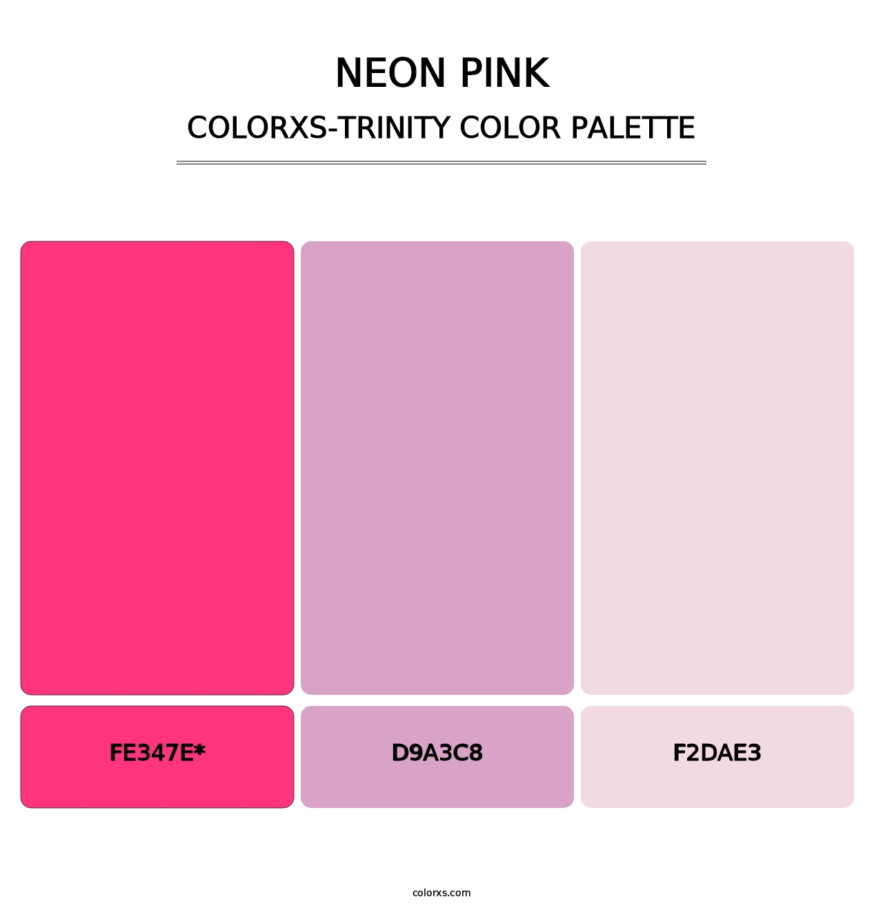 Neon Pink - Colorxs Trinity Palette