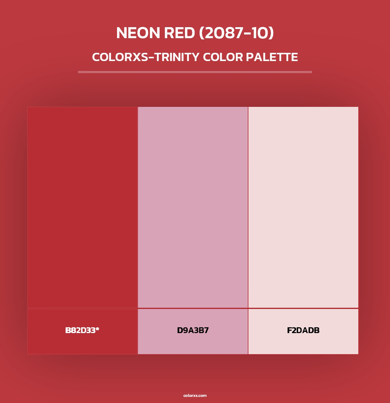 Neon Red (2087-10) - Colorxs Trinity Palette