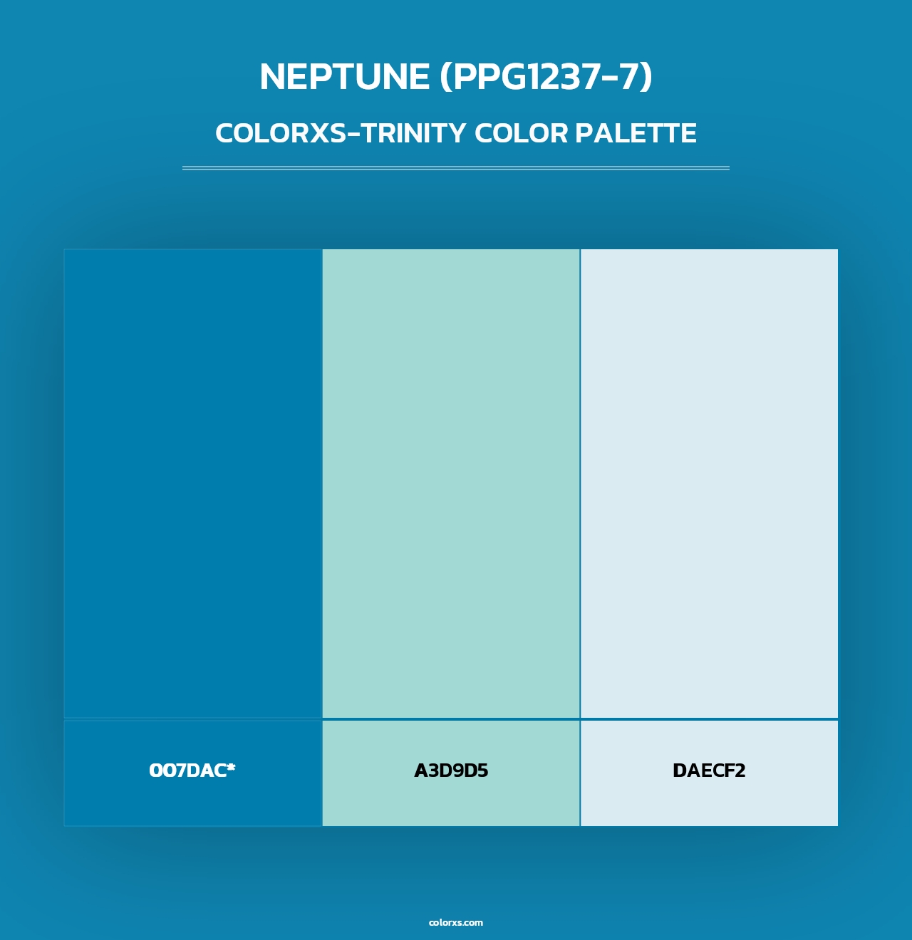 Neptune (PPG1237-7) - Colorxs Trinity Palette
