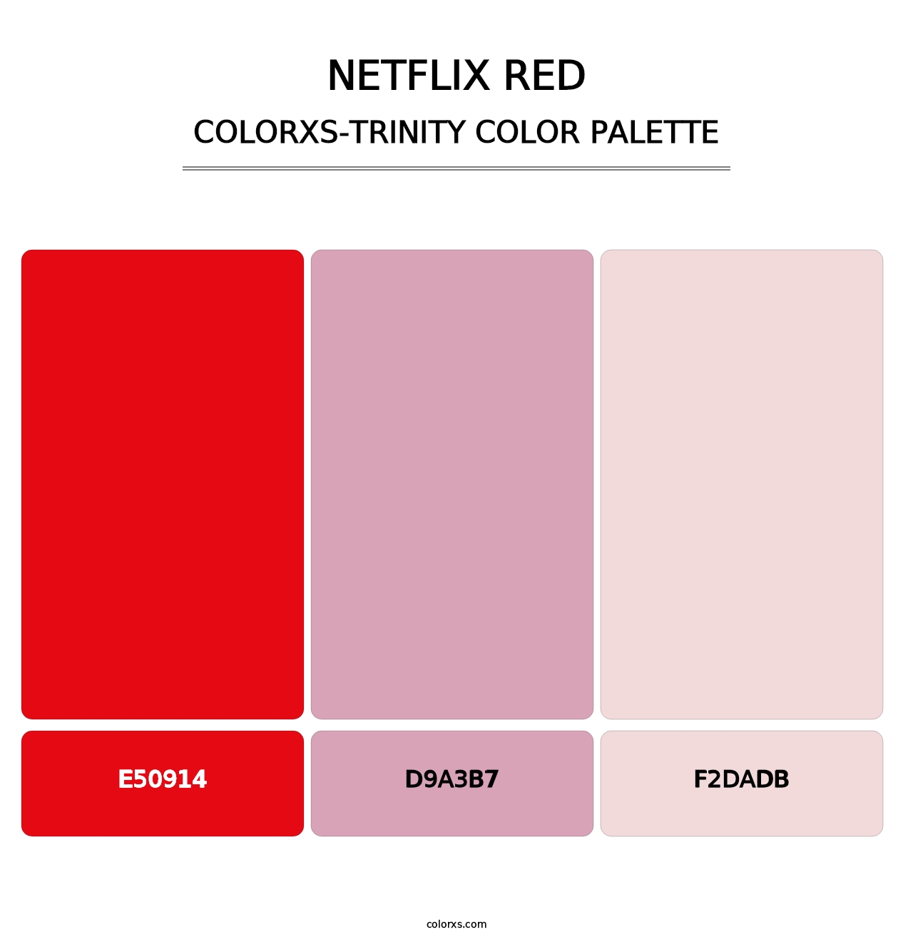 Netflix Red - Colorxs Trinity Palette