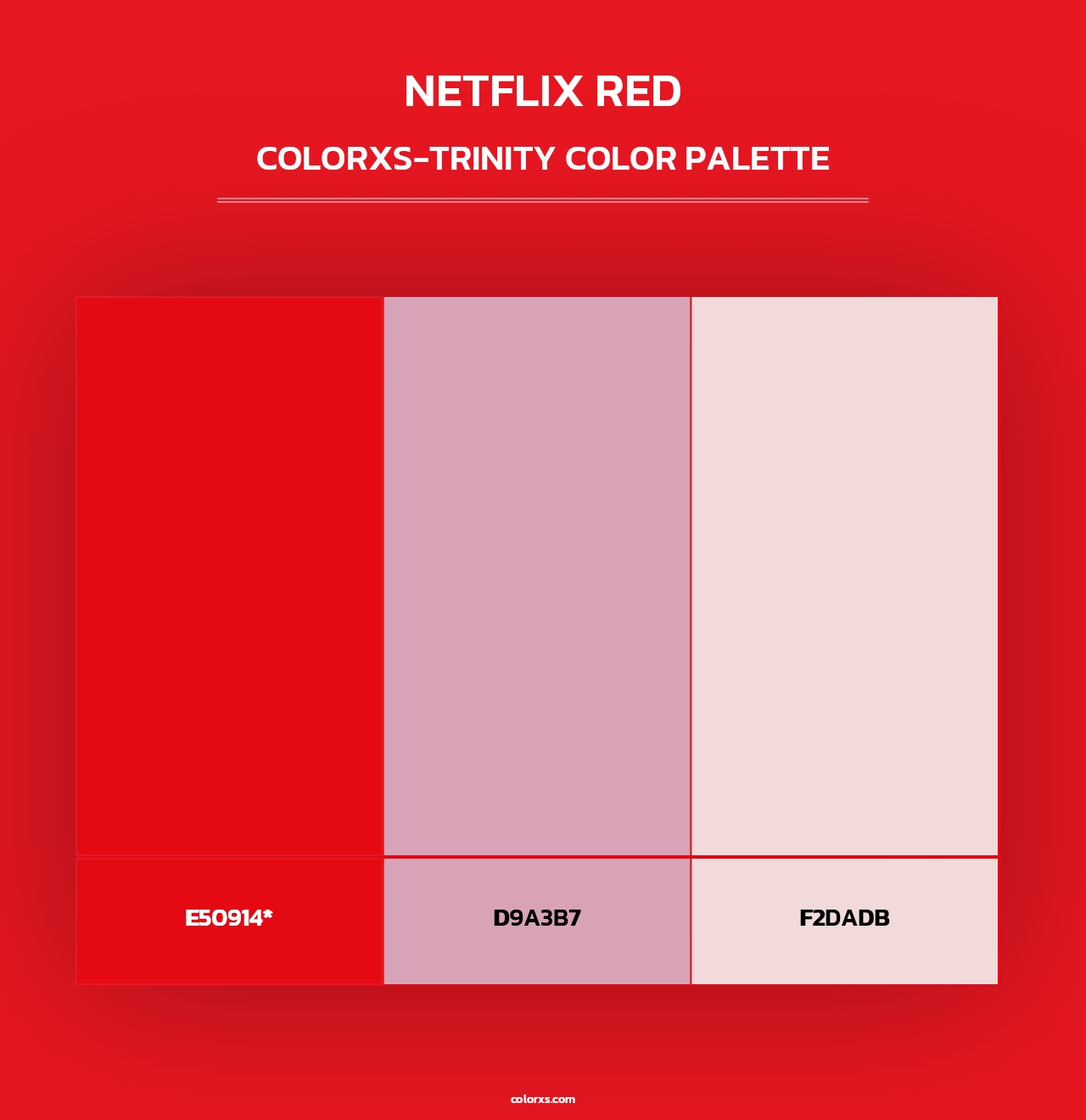 Netflix Red - Colorxs Trinity Palette