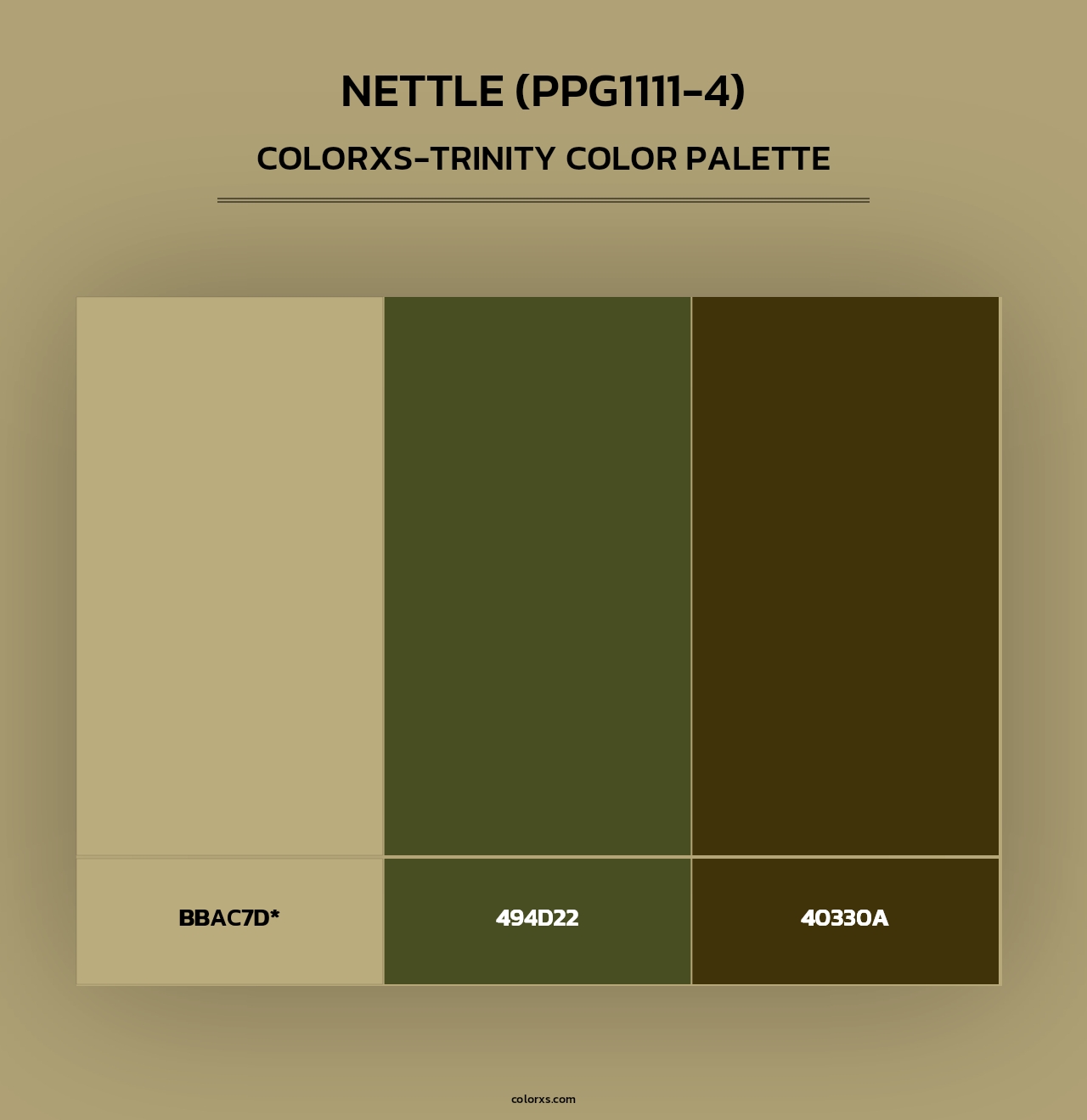 Nettle (PPG1111-4) - Colorxs Trinity Palette