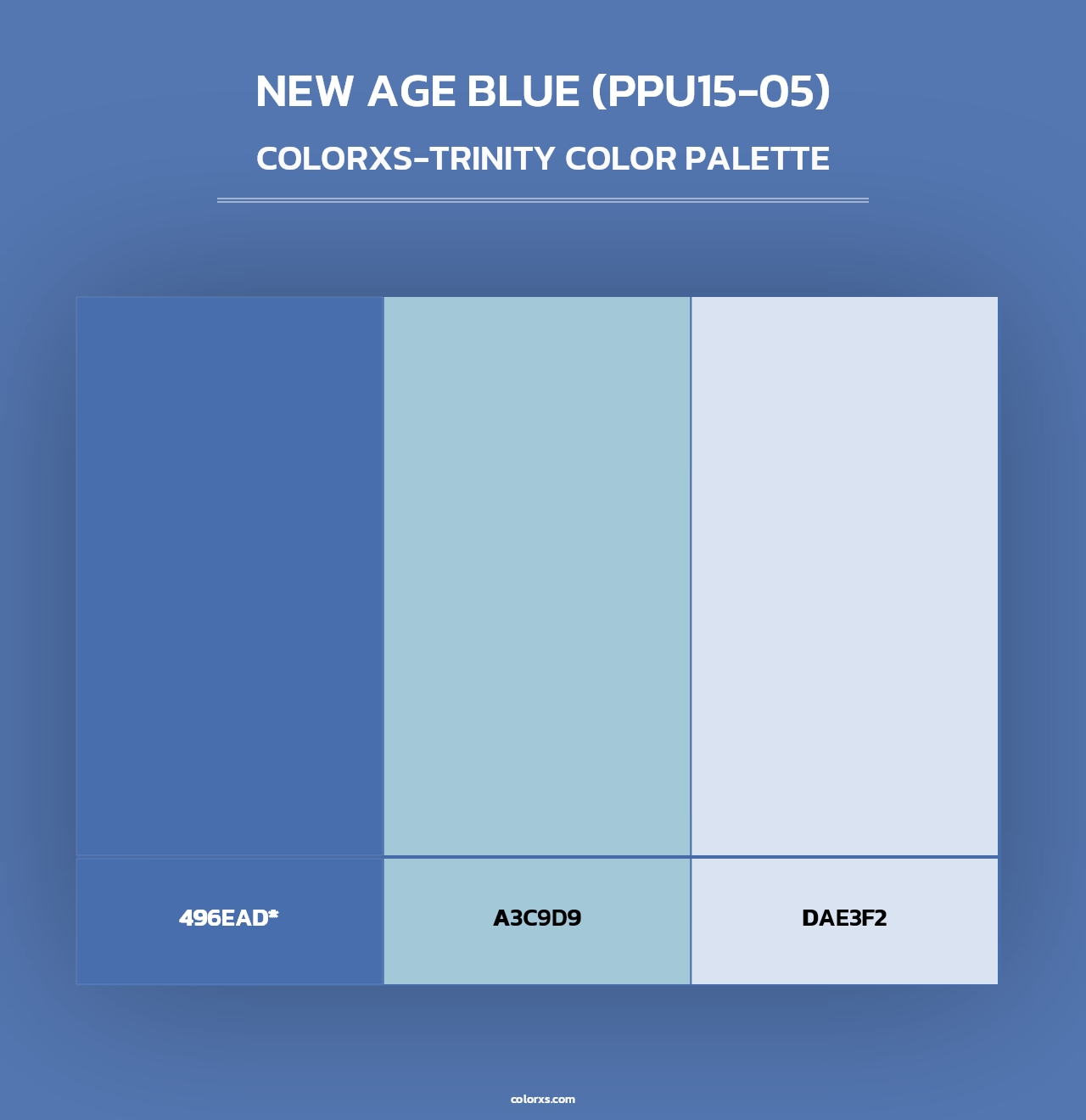 New Age Blue (PPU15-05) - Colorxs Trinity Palette