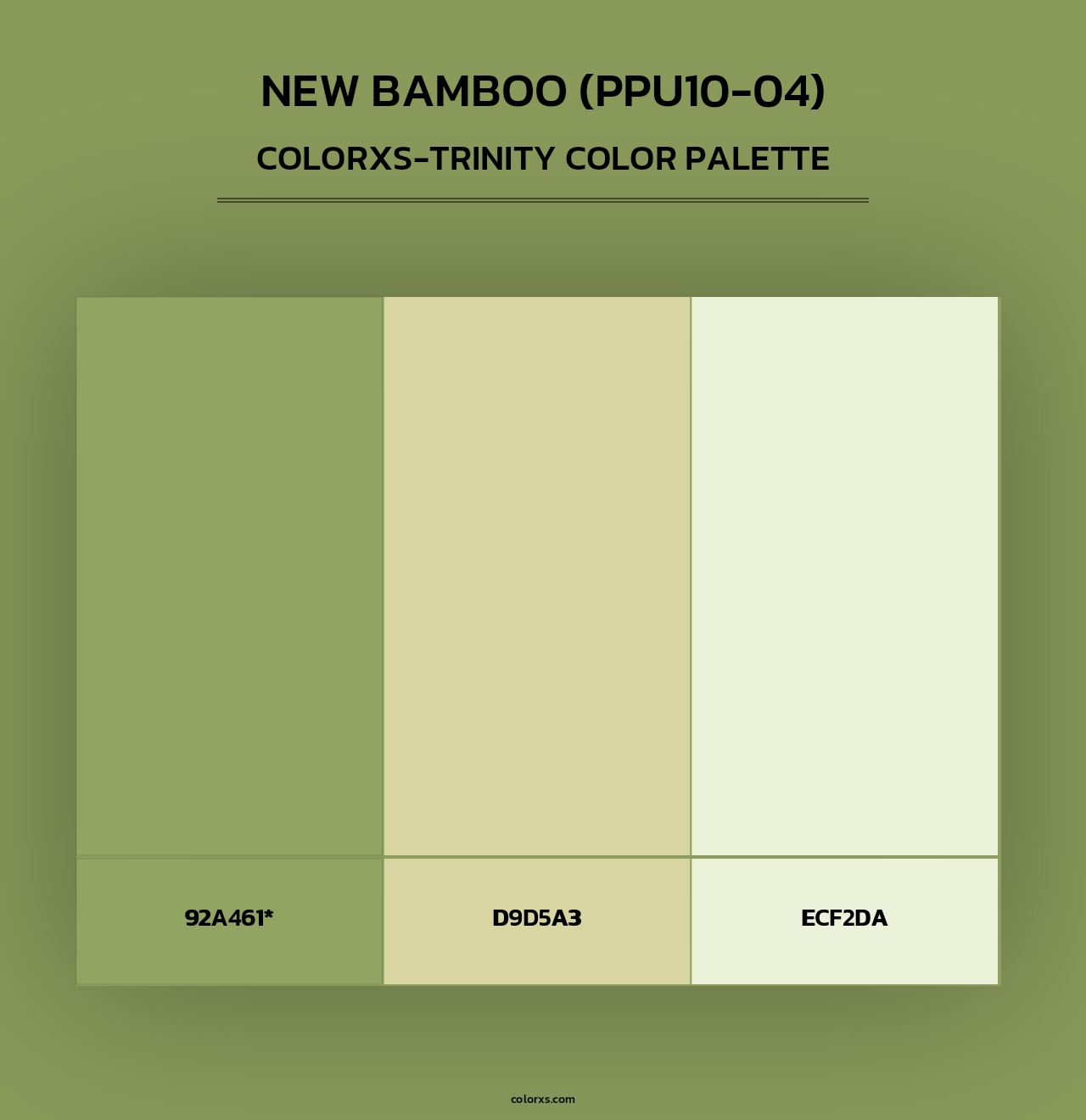 New Bamboo (PPU10-04) - Colorxs Trinity Palette