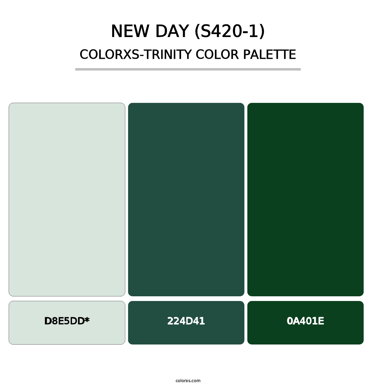 New Day (S420-1) - Colorxs Trinity Palette