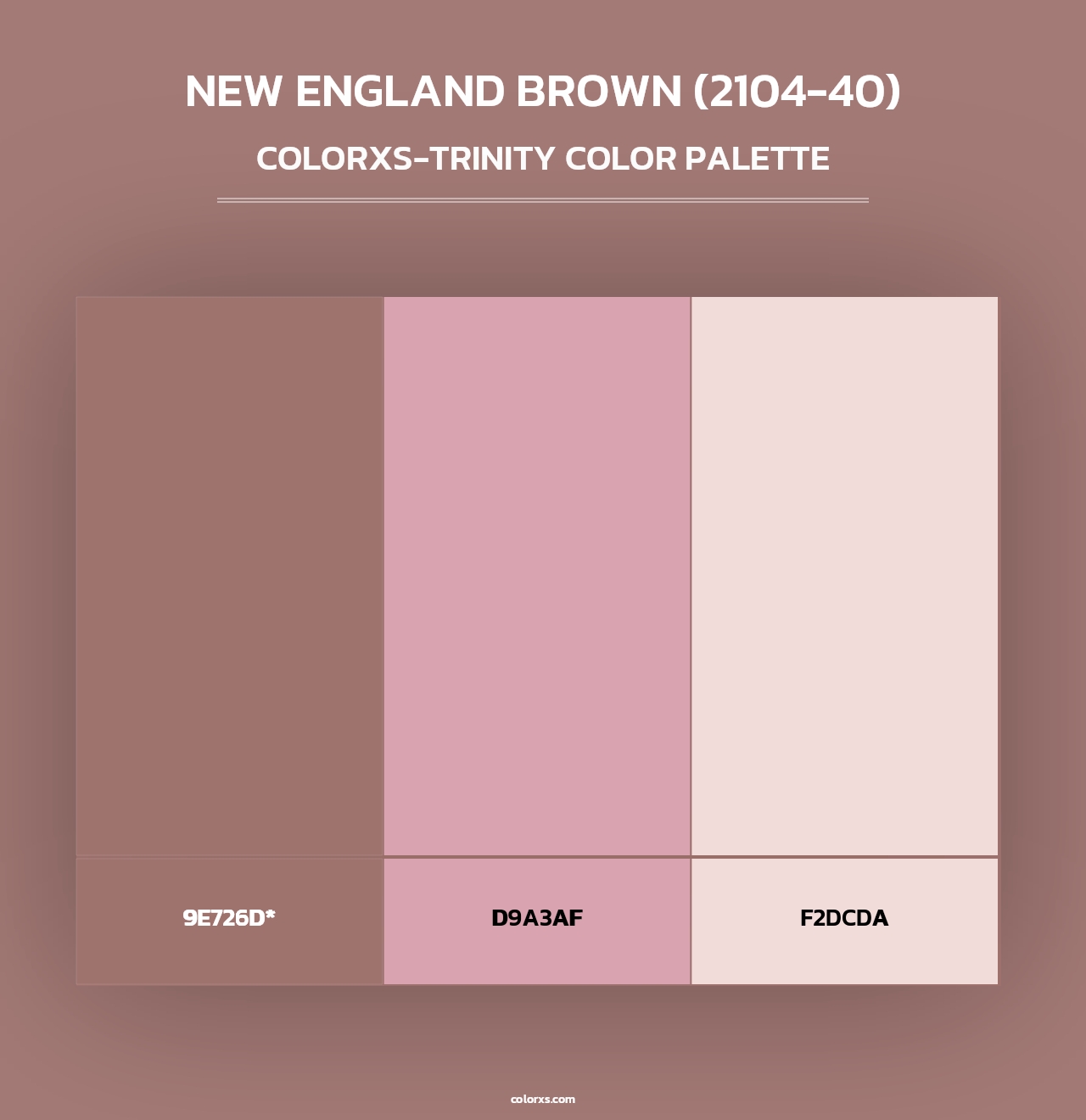 New England Brown (2104-40) - Colorxs Trinity Palette