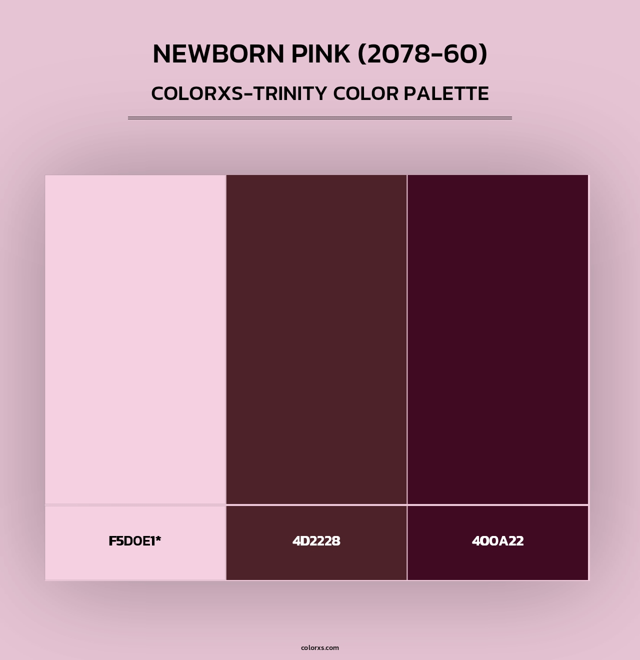 Newborn Pink (2078-60) - Colorxs Trinity Palette