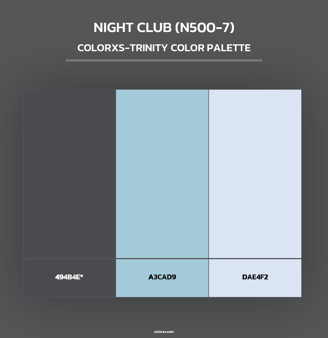 Night Club (N500-7) - Colorxs Trinity Palette