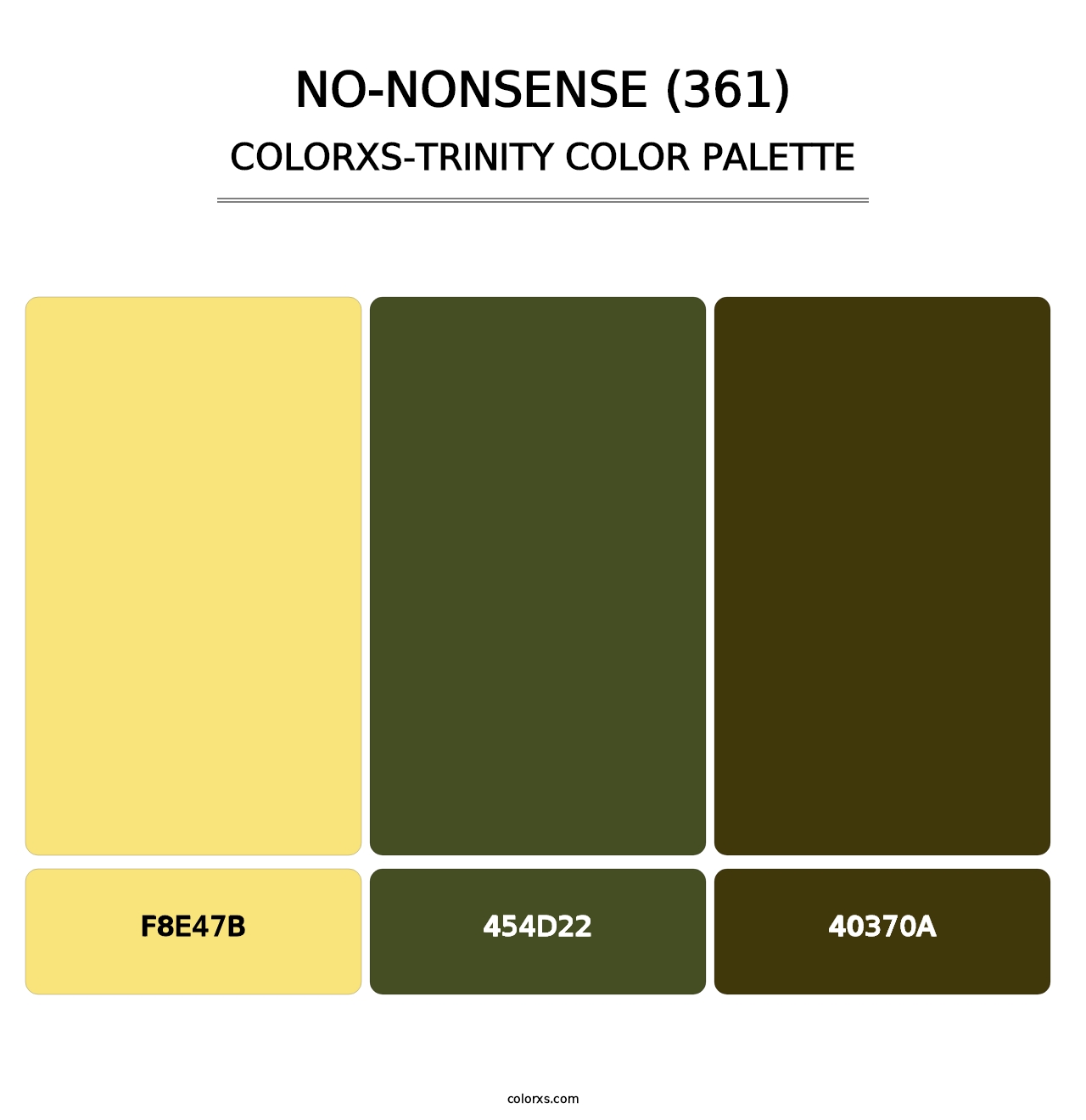 No-Nonsense (361) - Colorxs Trinity Palette