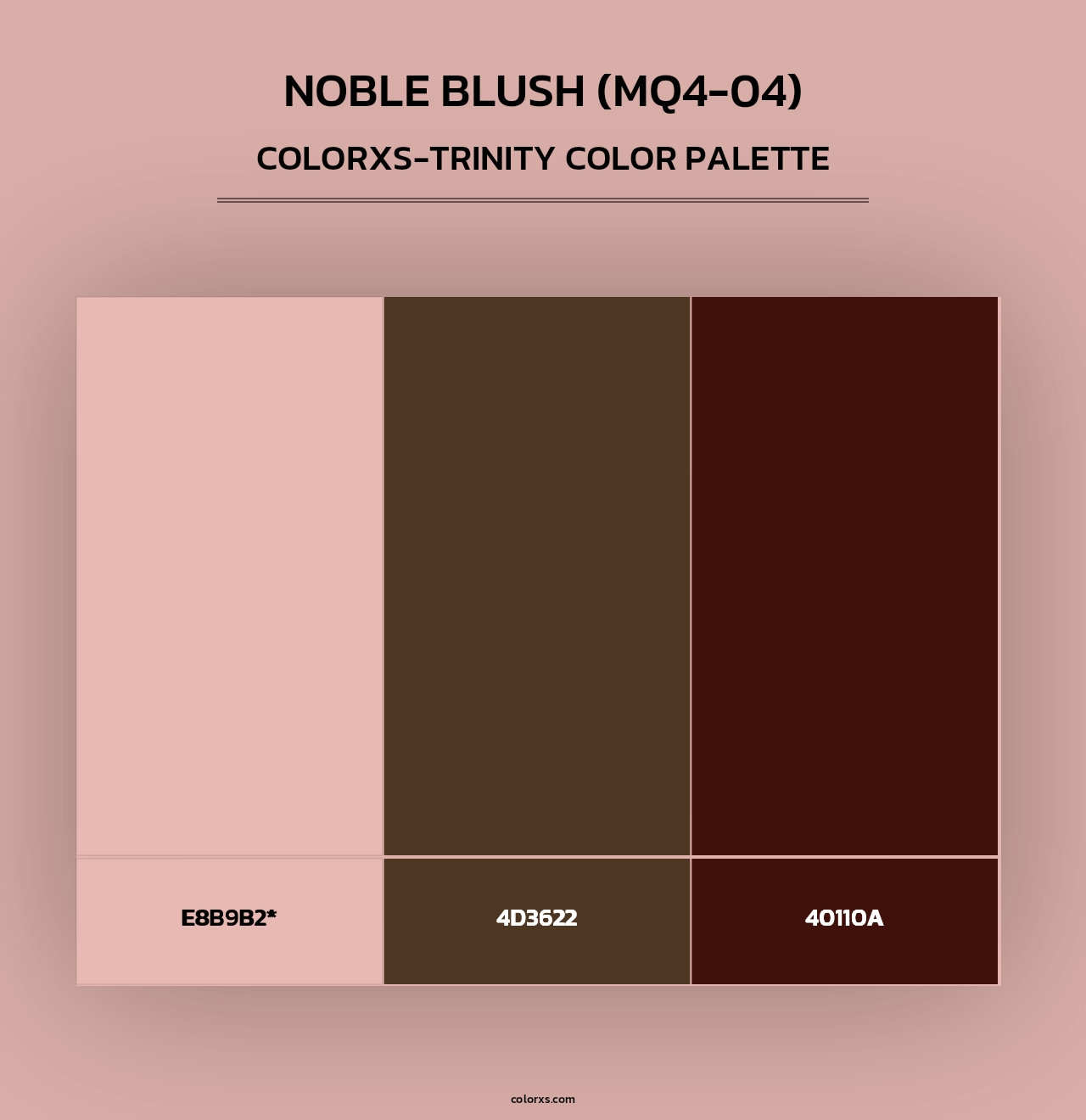 Noble Blush (MQ4-04) - Colorxs Trinity Palette